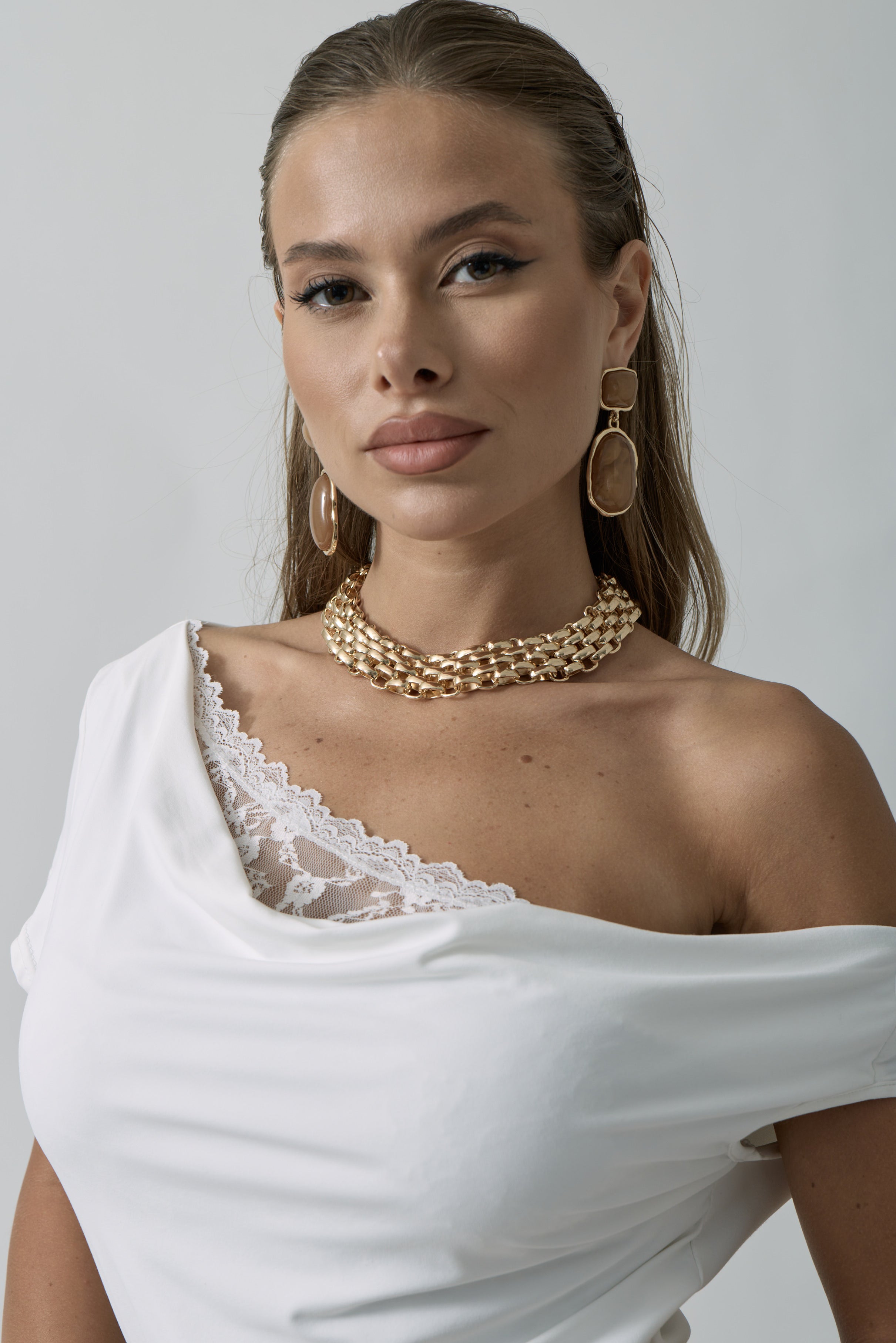 Top Carmen bianco|Colore:Bianco