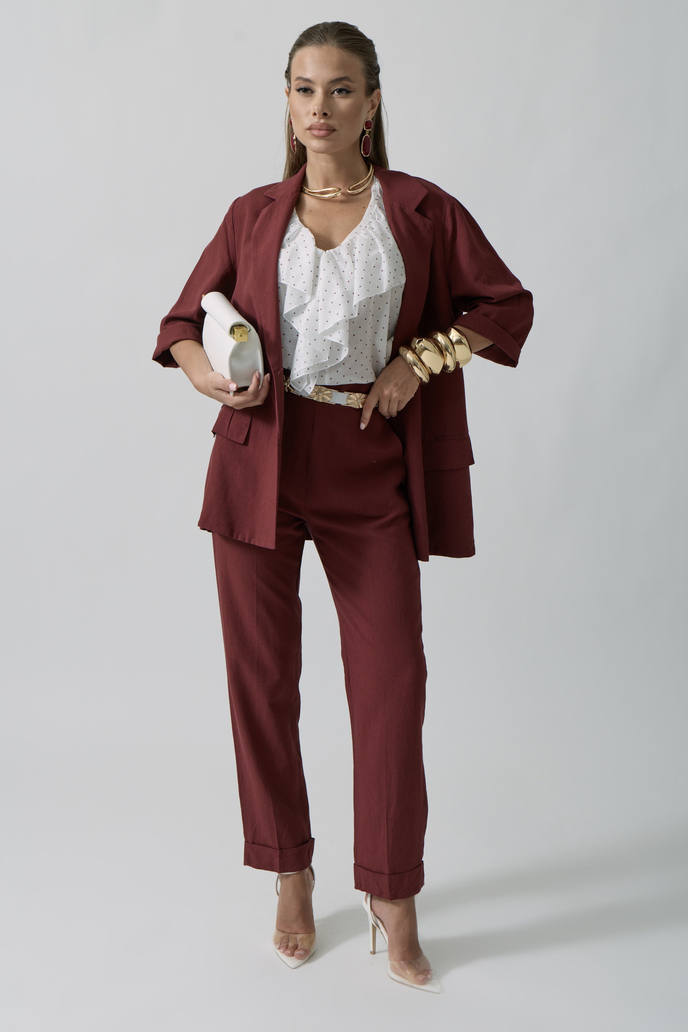 Pantalone Holly bordeaux|Colore:Bordeaux