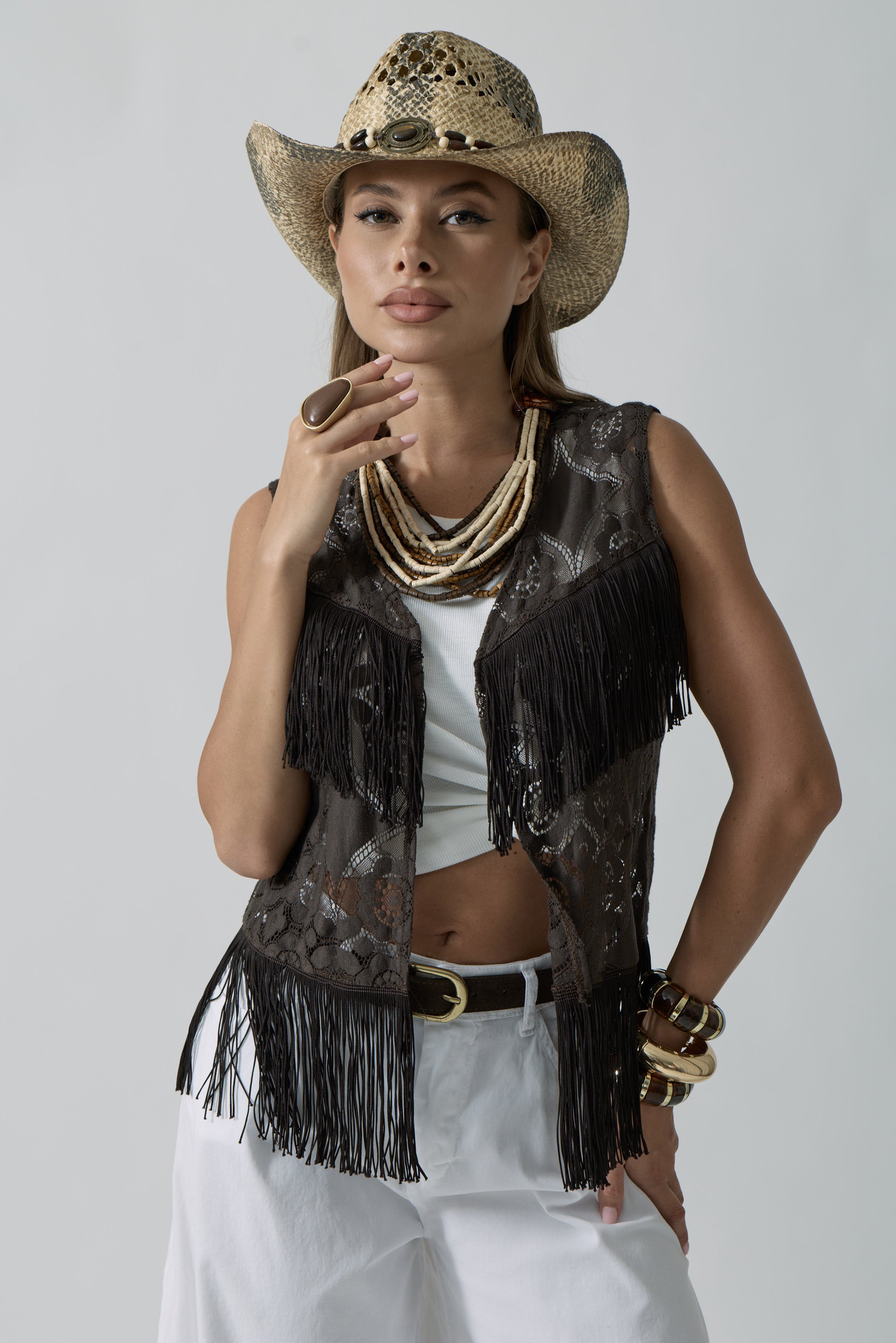 Gilet West testa di moro|Colore:Testa di moro