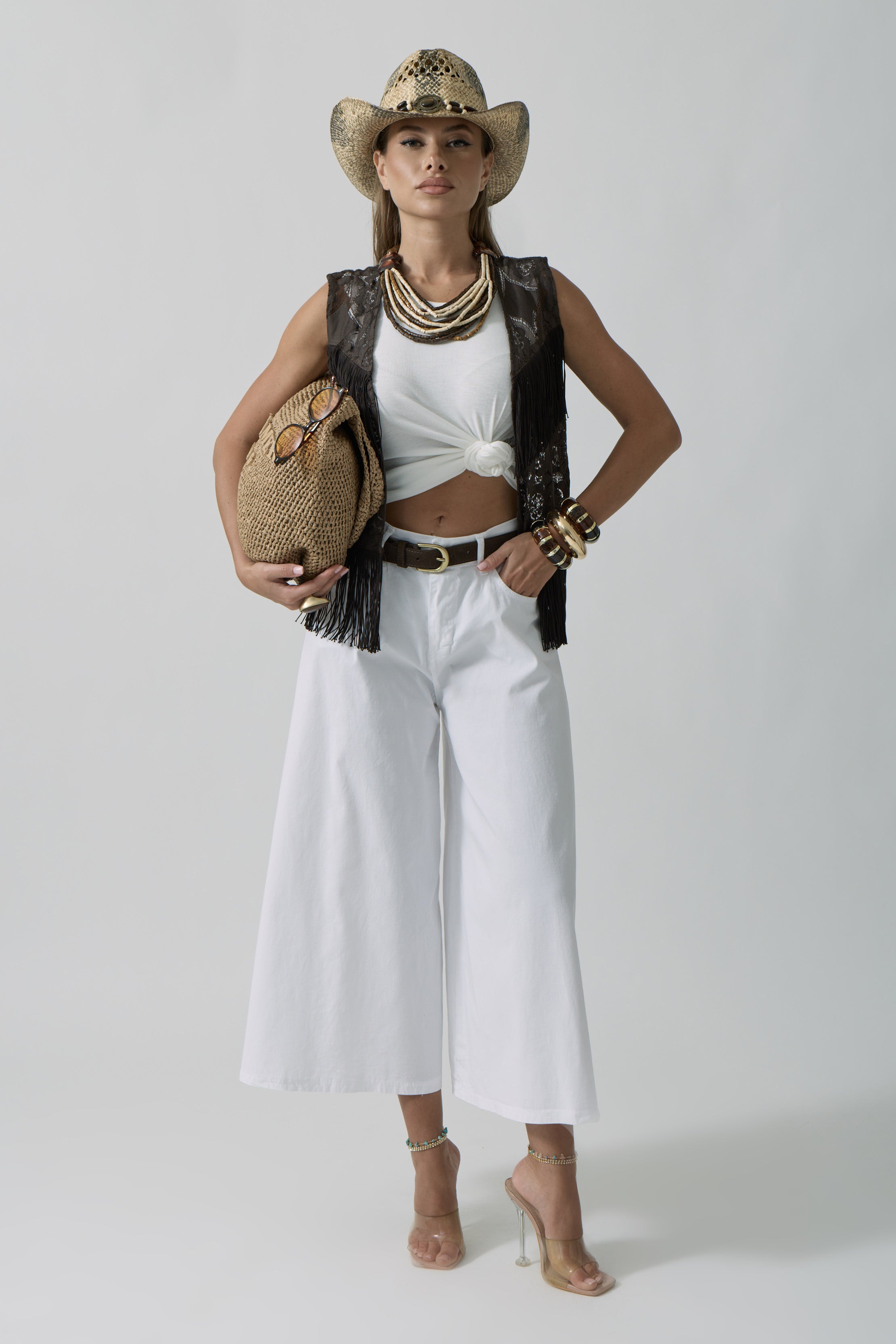Pantagonna 5 Tasche Bianco|Colore:Bianco