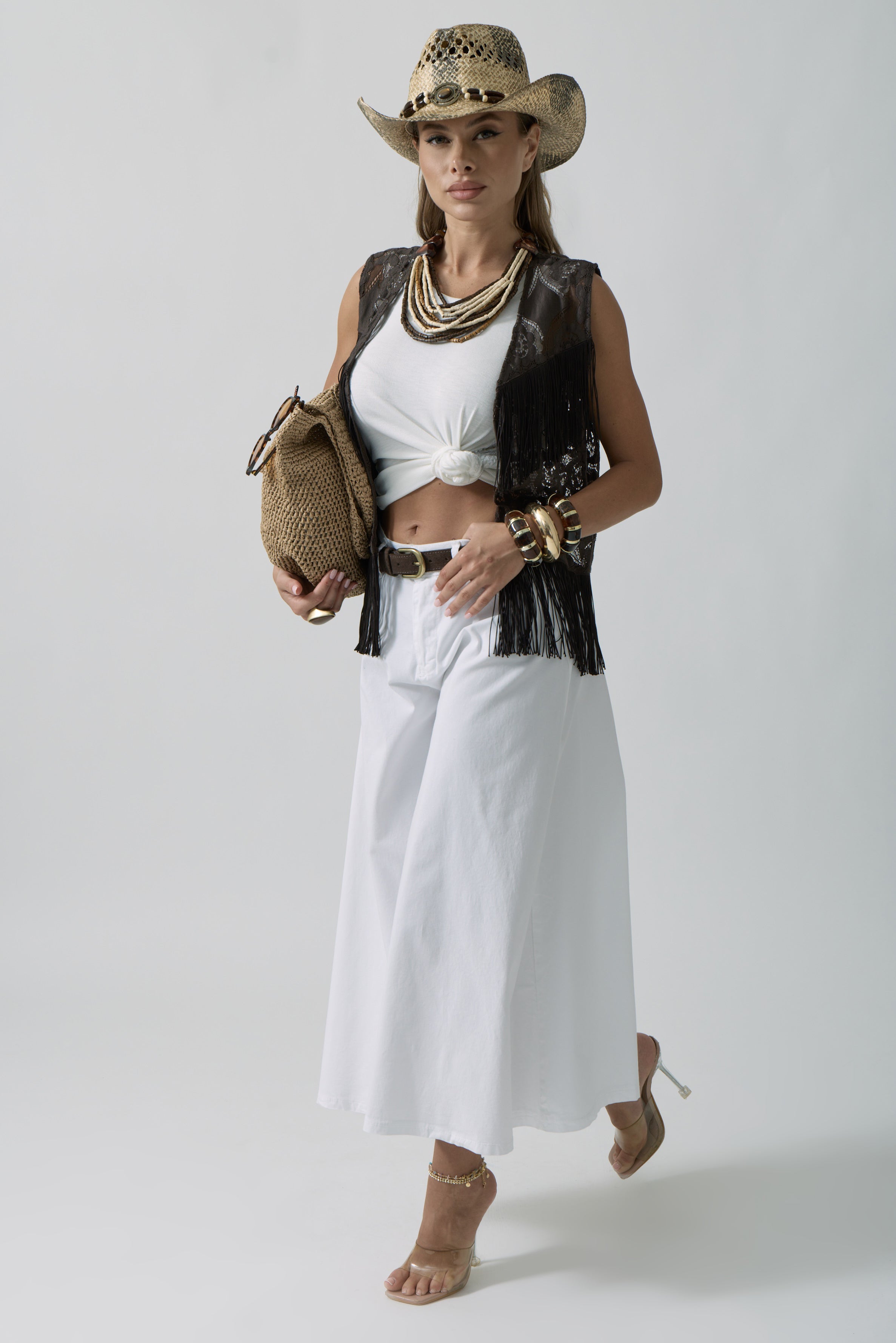 Pantagonna 5 Tasche Bianco|Colore:Bianco