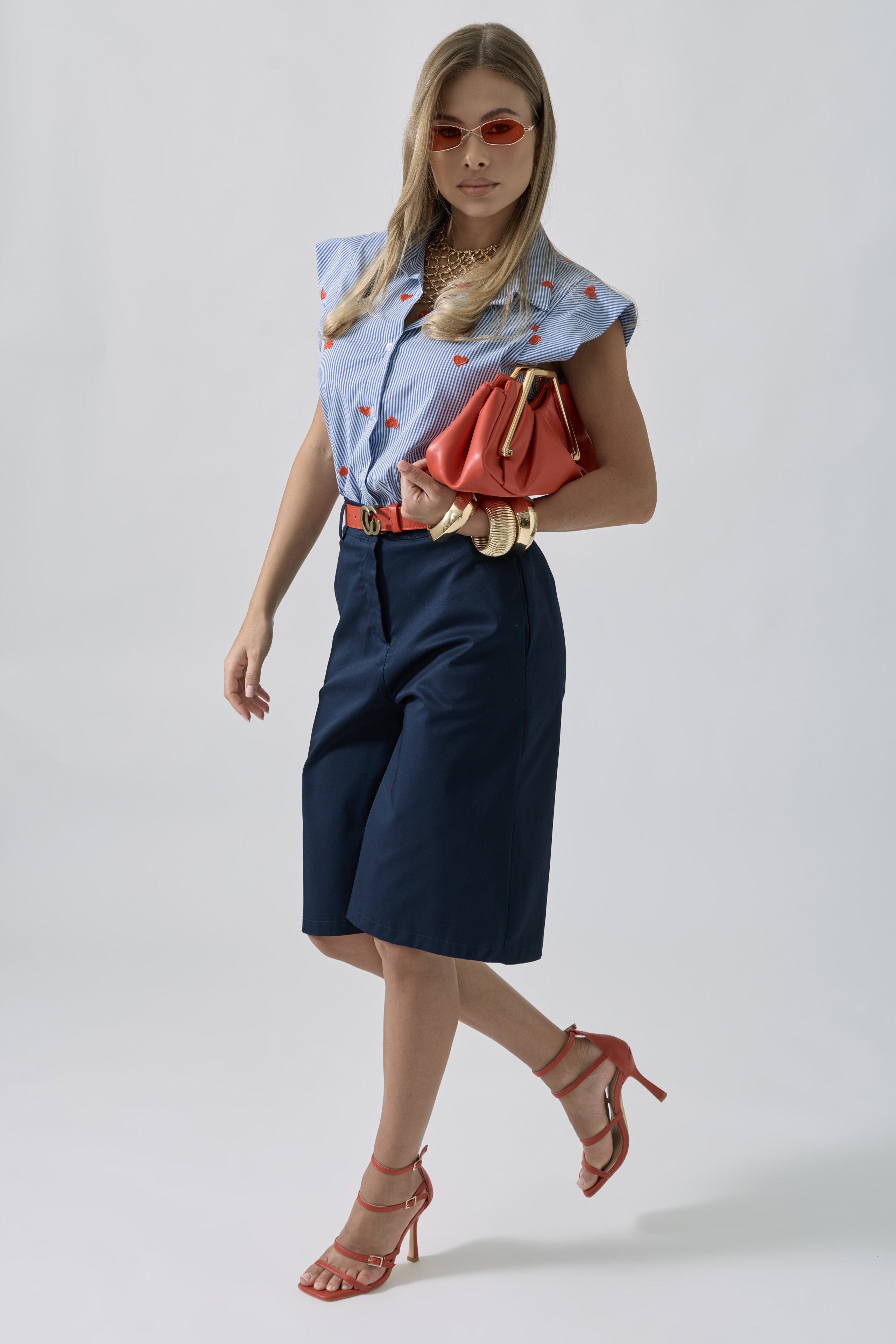 Bermuda In Cotone blu|Colore:Blu
