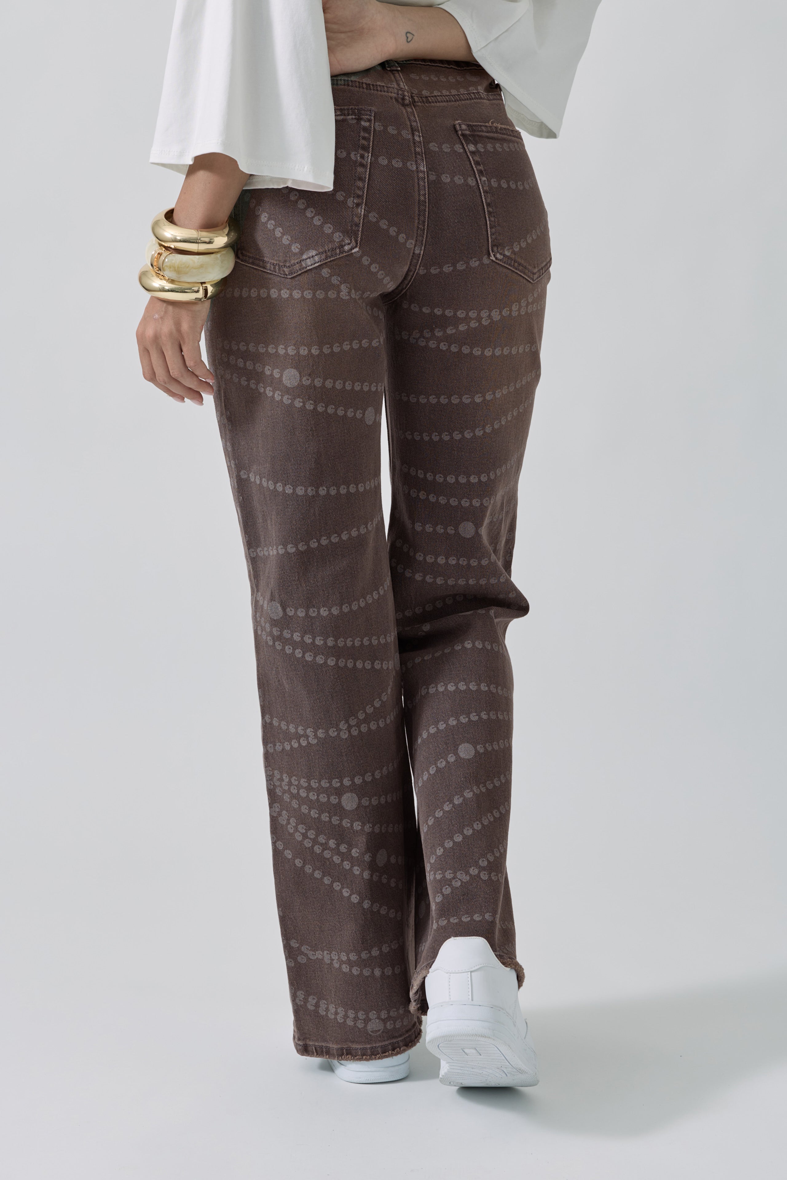 Jeans Celine sabbia testa di moro|Colore:Sabbia testa di moro