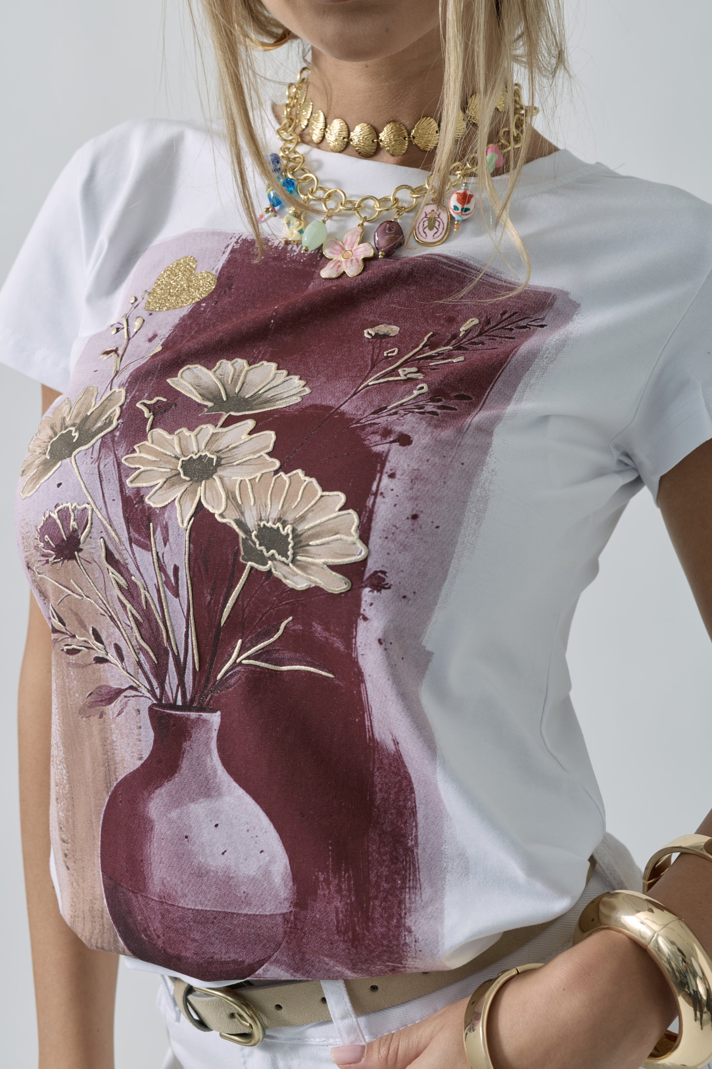 T-Shirt Sienna bordeaux|Colore:Bordeaux