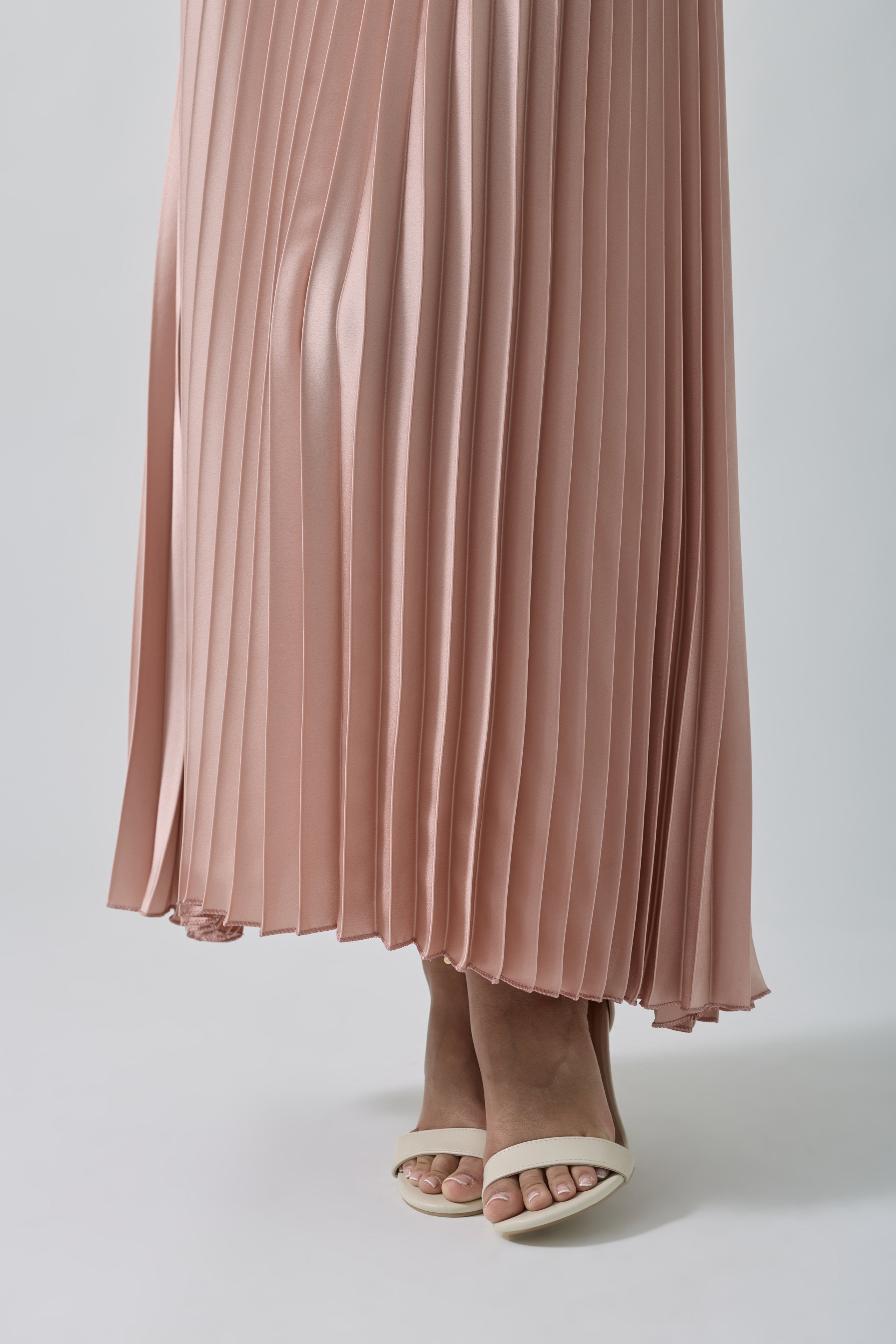 Abito Combinato Plissé rosa|Colore:Rosa