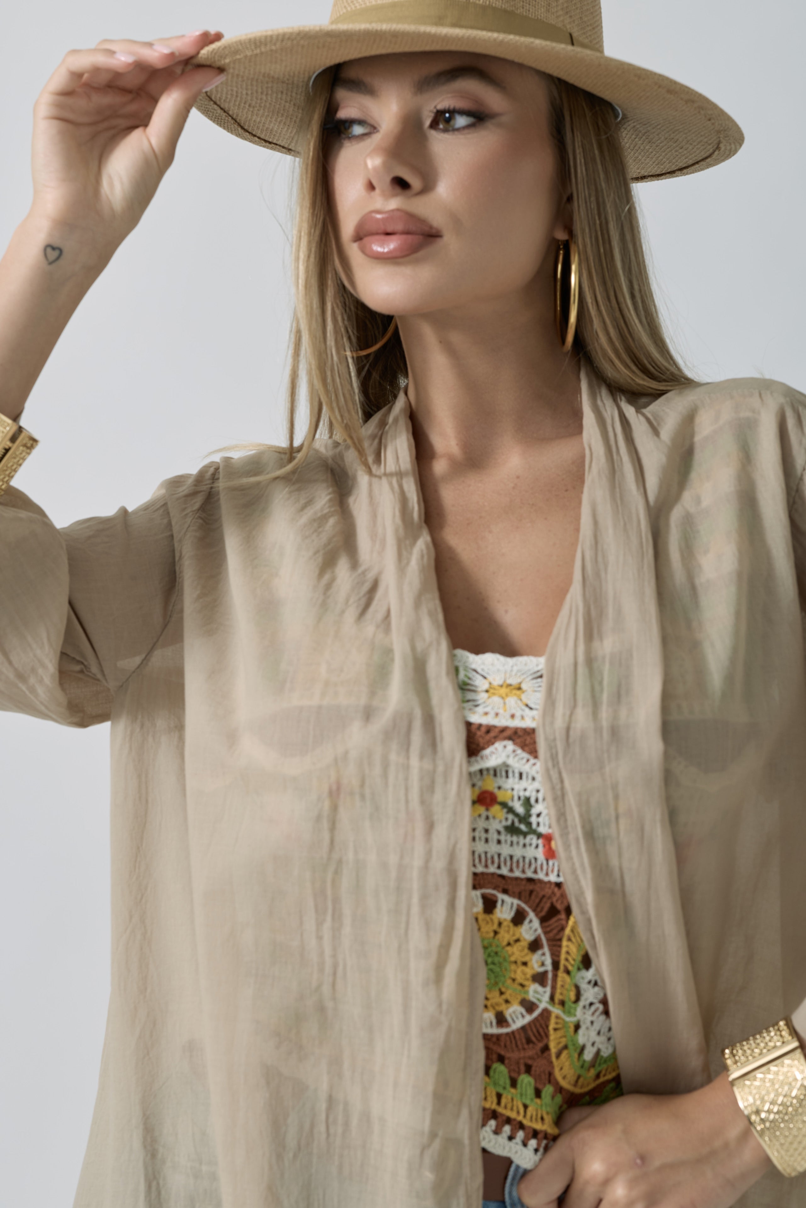 Kaftano SImply Cammello|Colore:Cammello