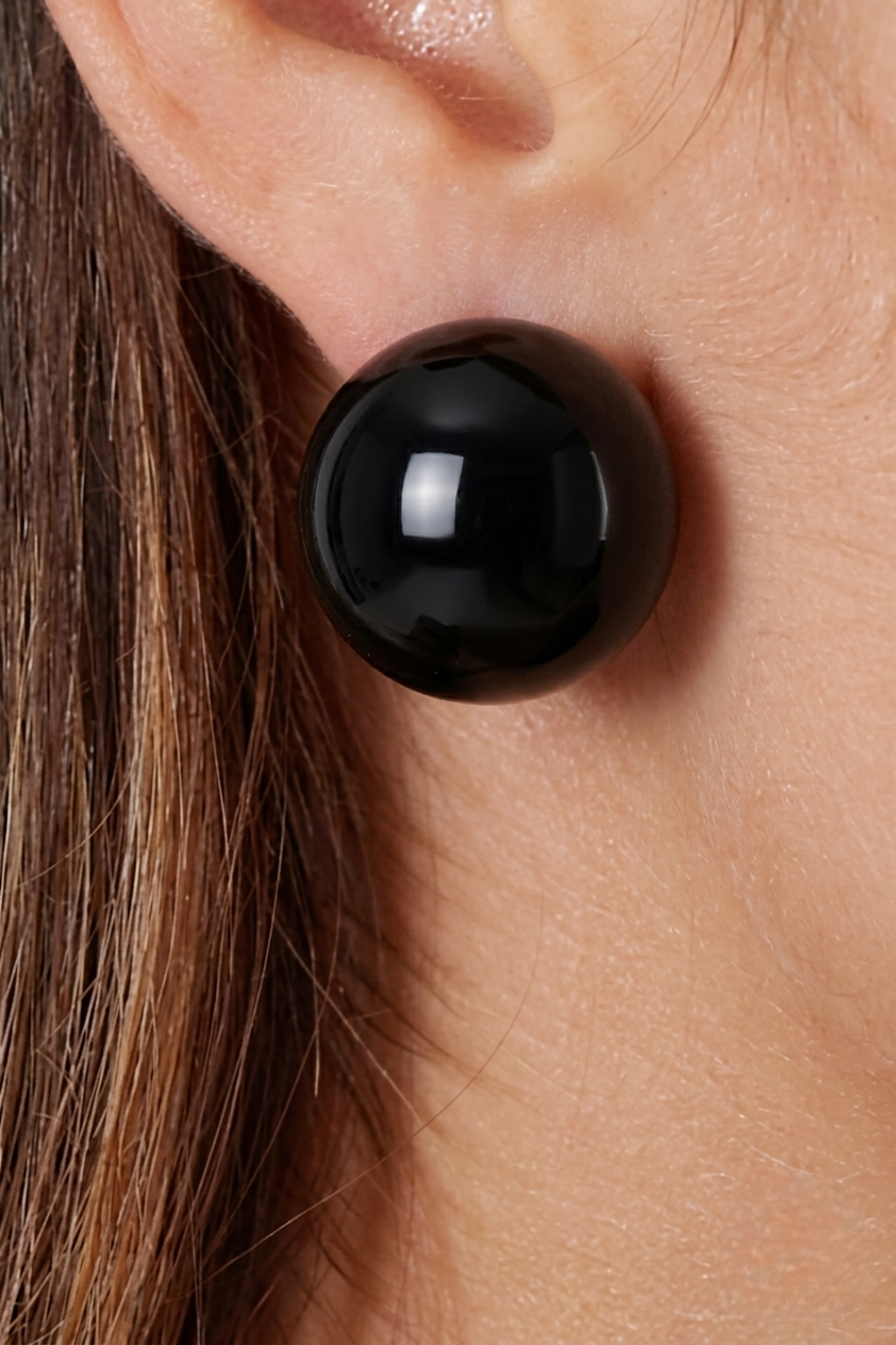 Orecchini Perle nero|Colore:Nero