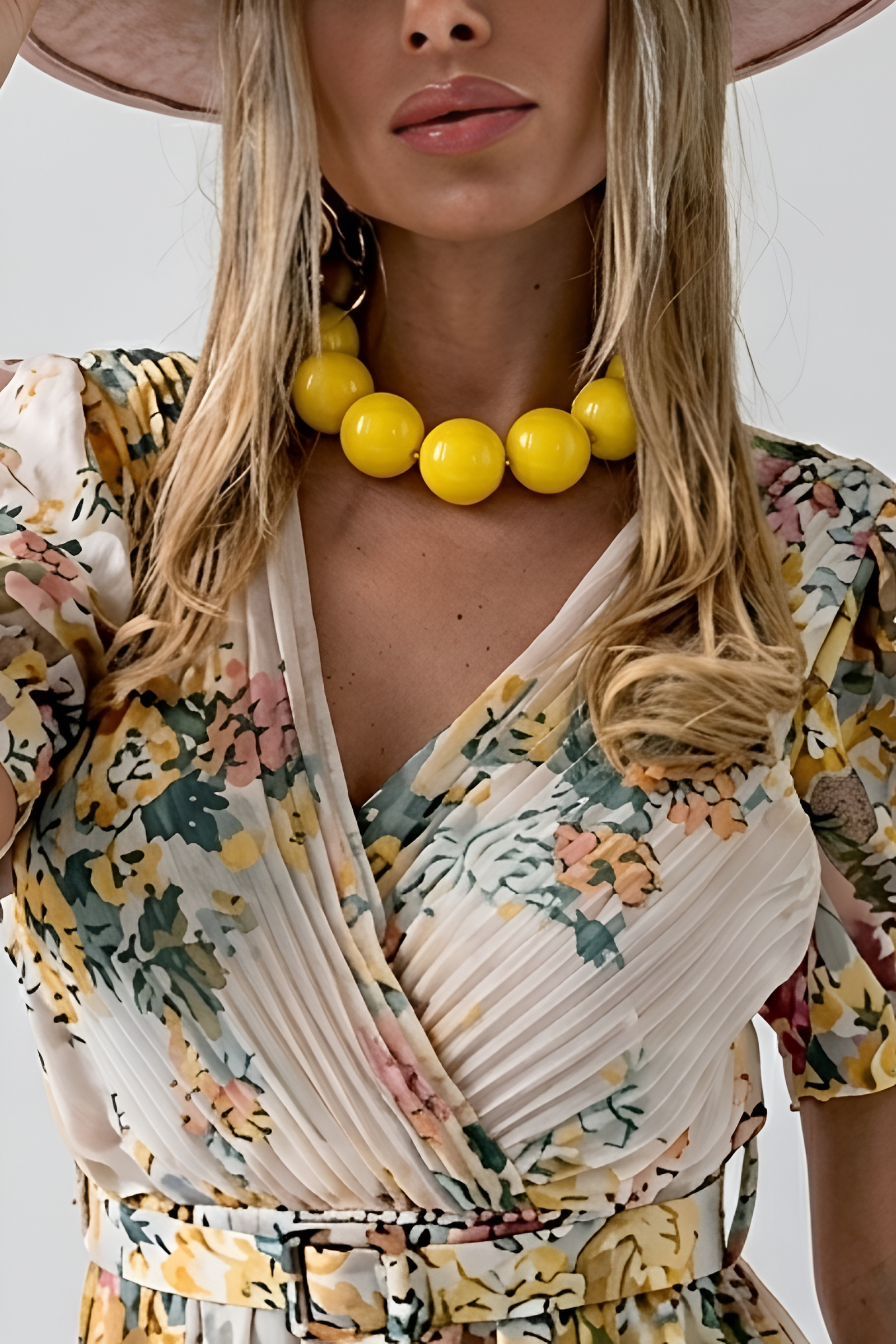Girocollo Sfere Giallo|Colore:Giallo