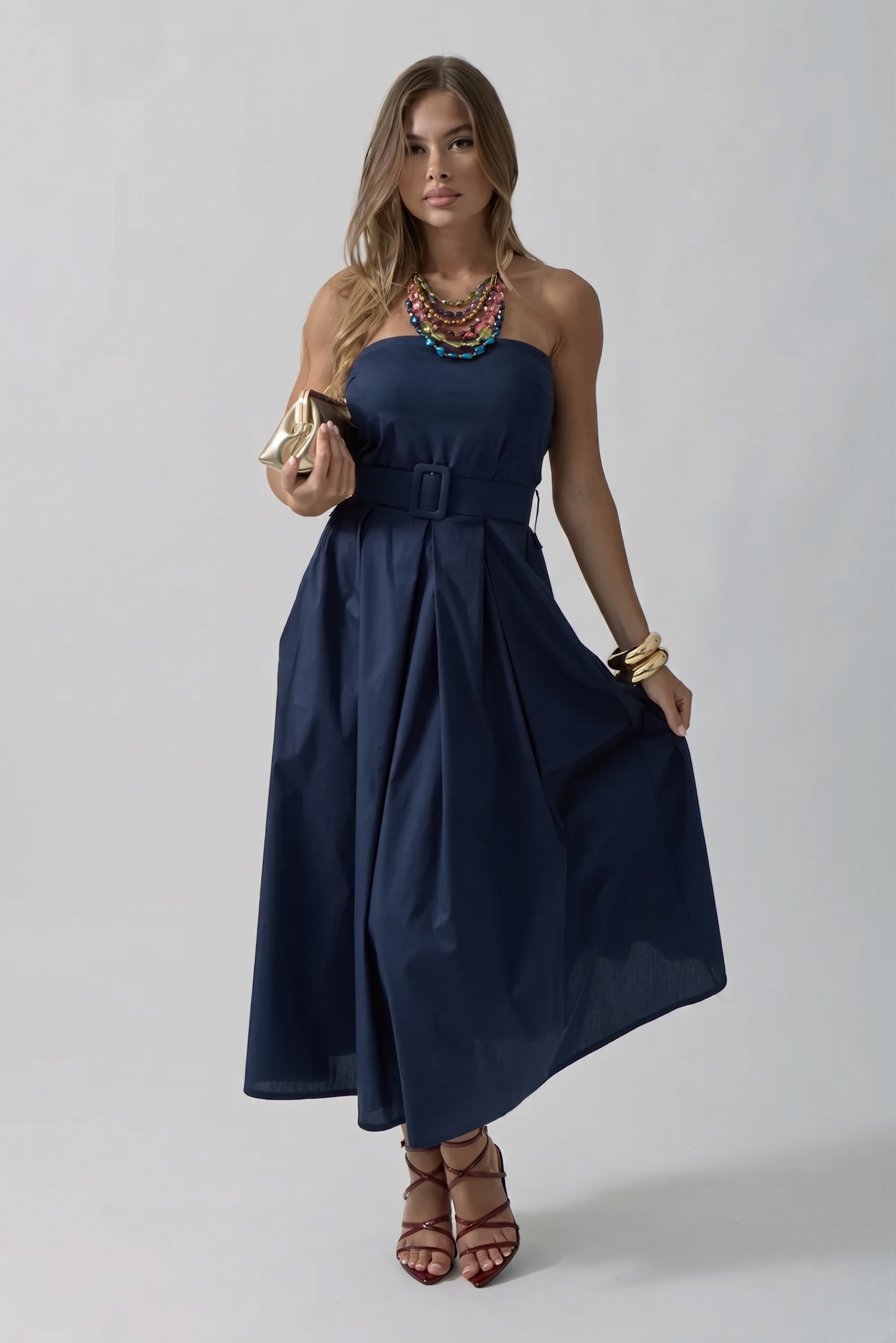 Abito Fascia Blu|Colore:Blu