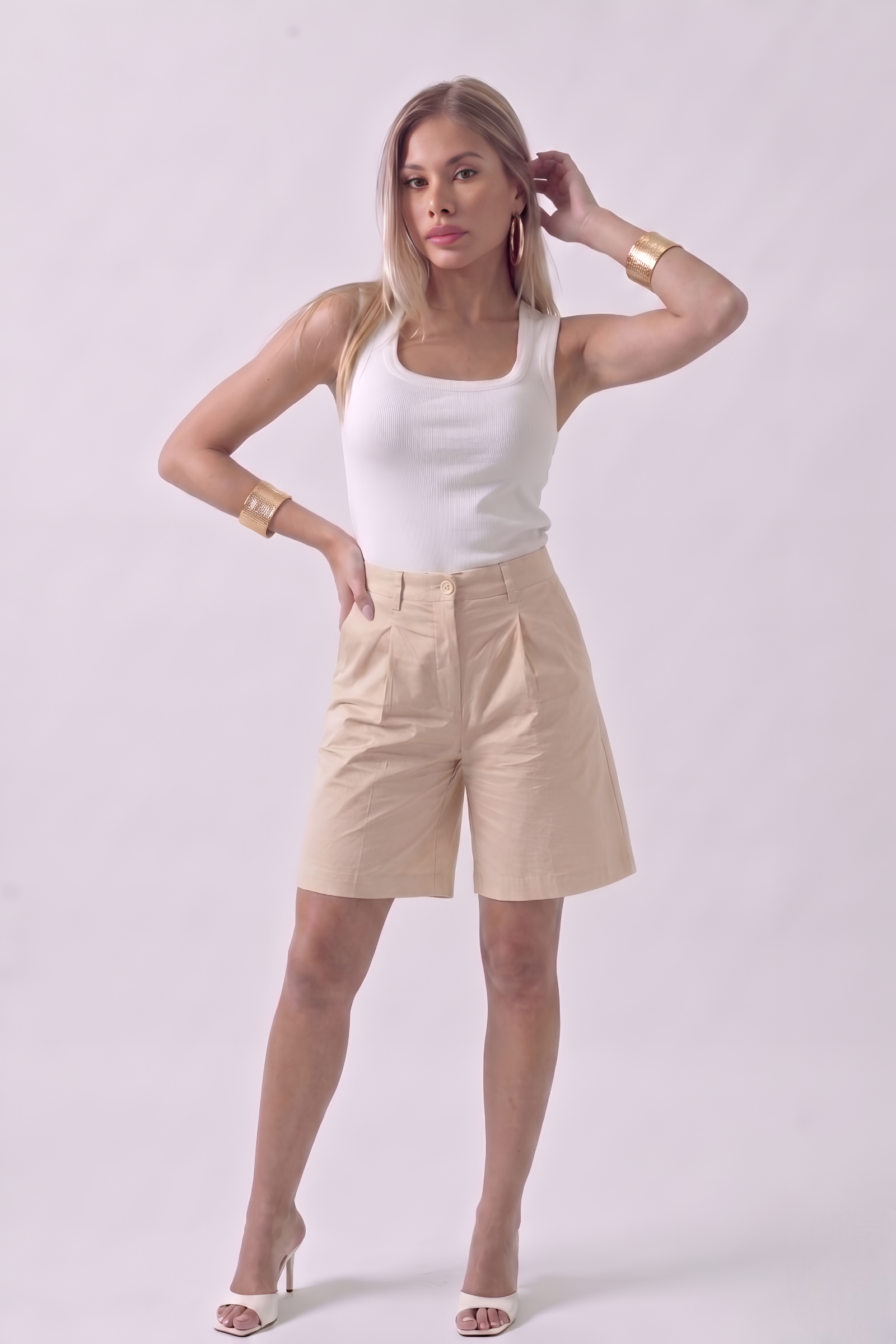 Bermuda Nina beige|Colore:Beige