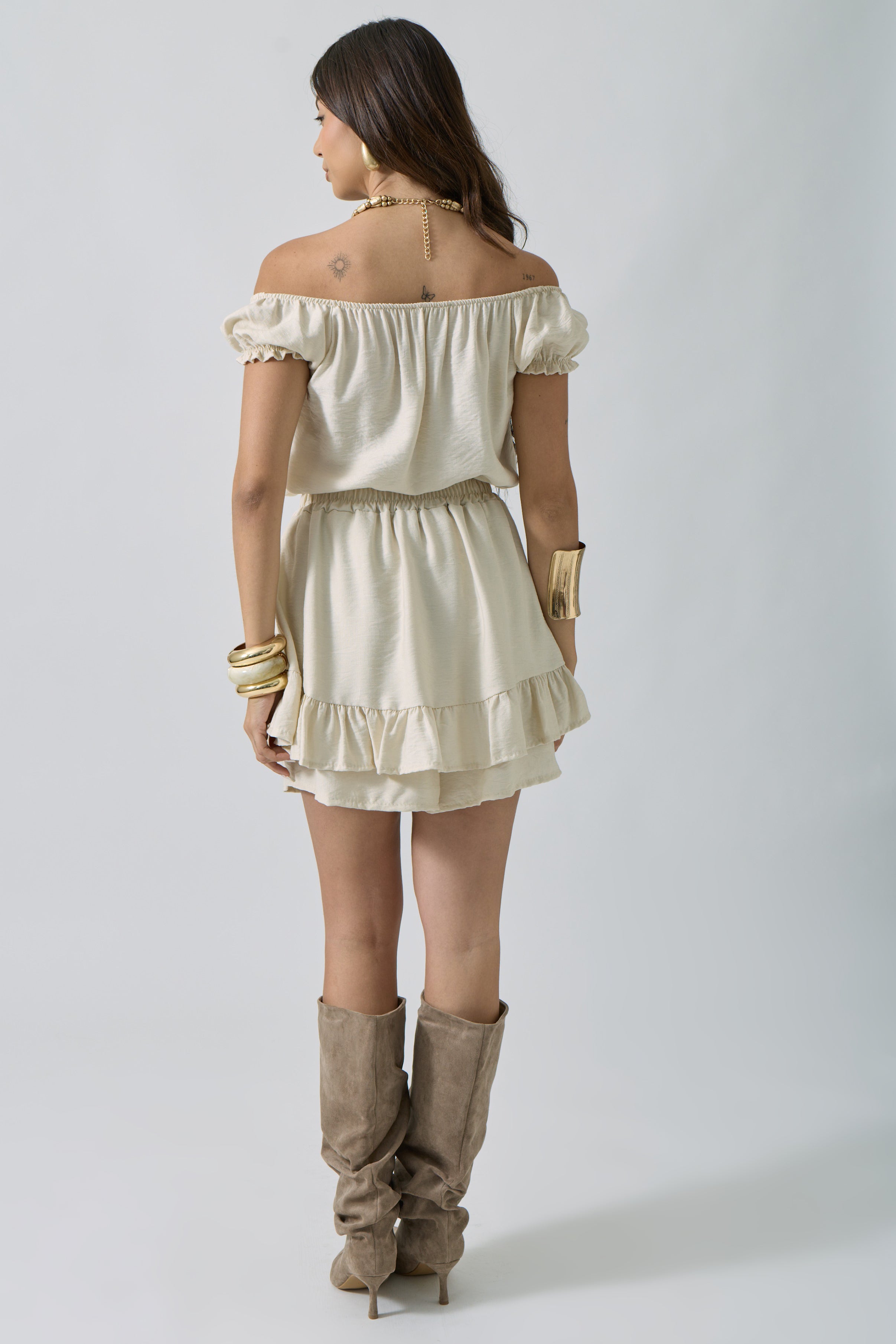 Coordinato Adeline beige chiaro|Colore:Beige chiaro