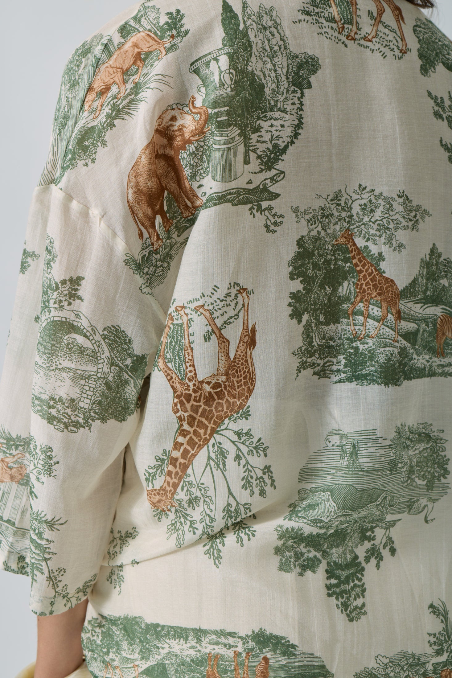 Camicia Safari verde salvia|Colore:Verde salvia