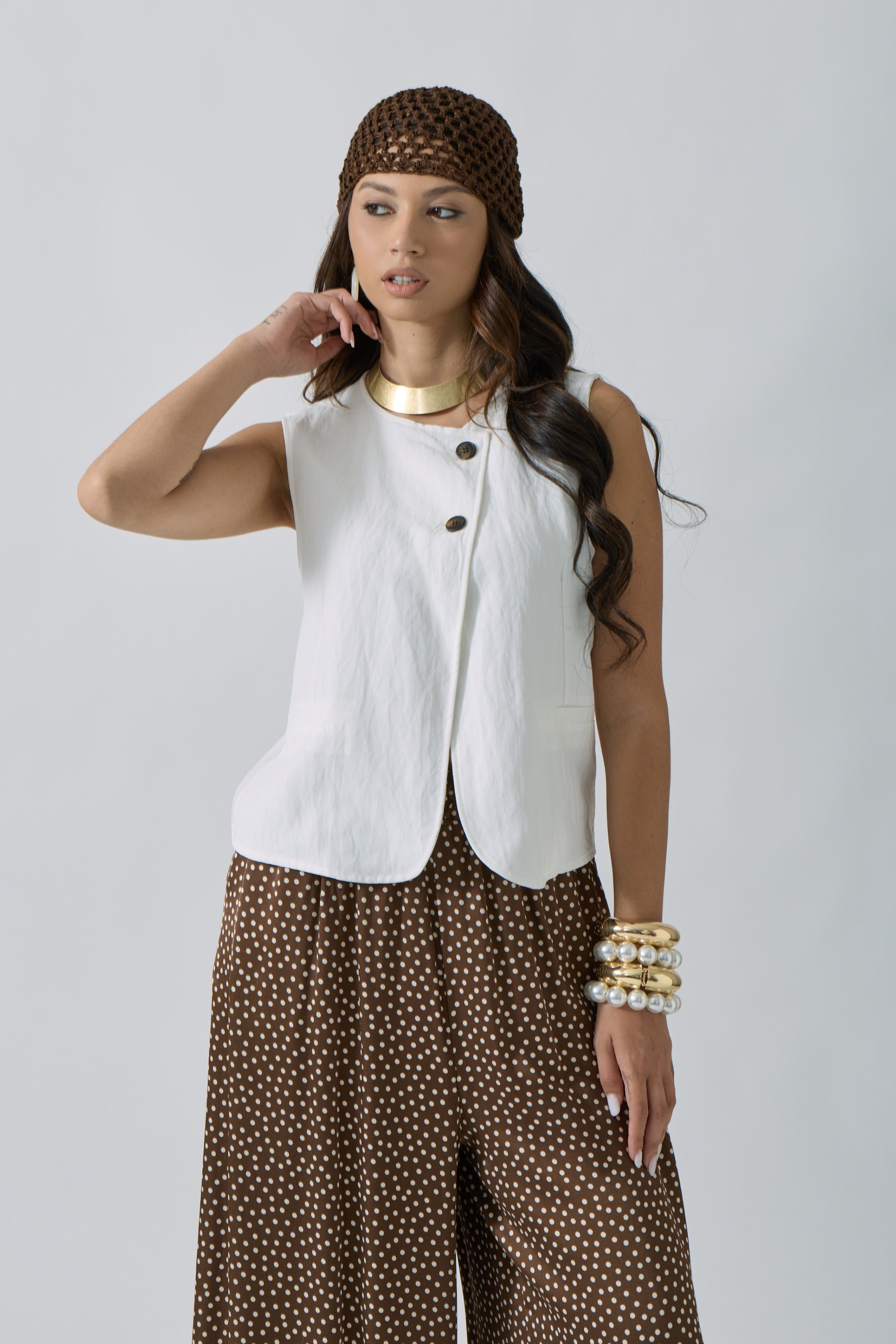 Gilet Cannes bianco|Colore:Bianco