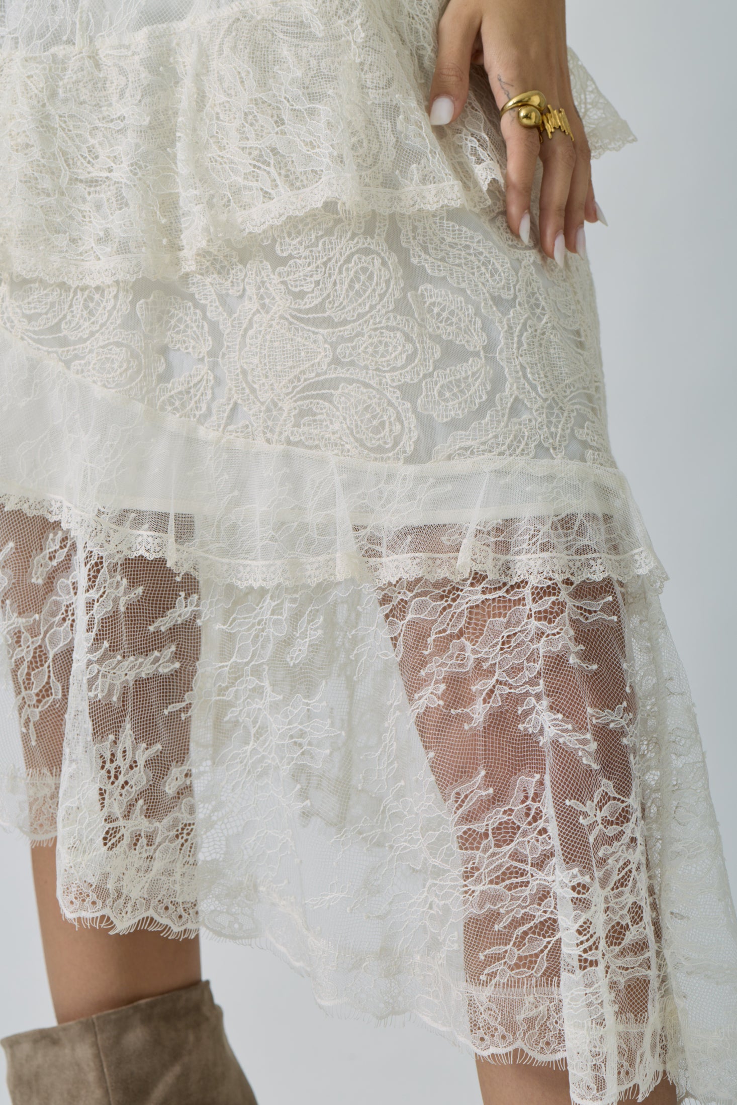 Gonna Annette panna|Colore:Panna