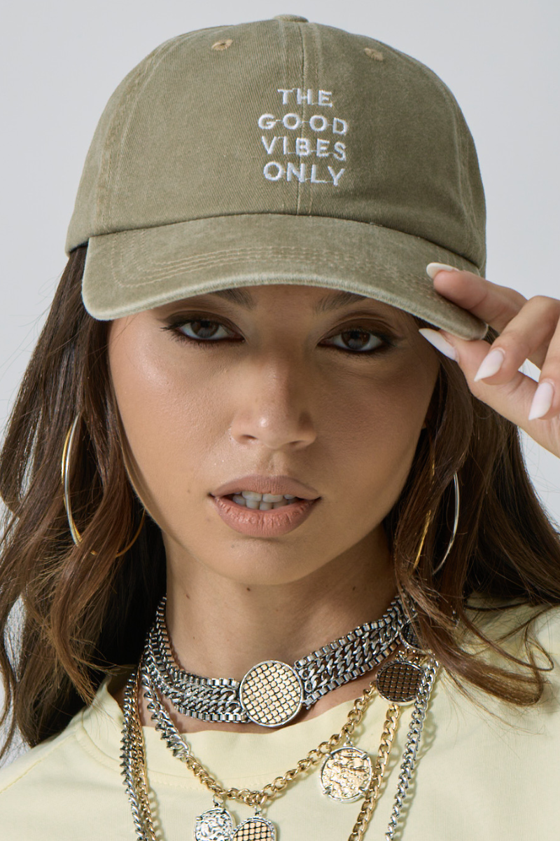 Cappello Good Vibes verde militare|Colore:Verde militare