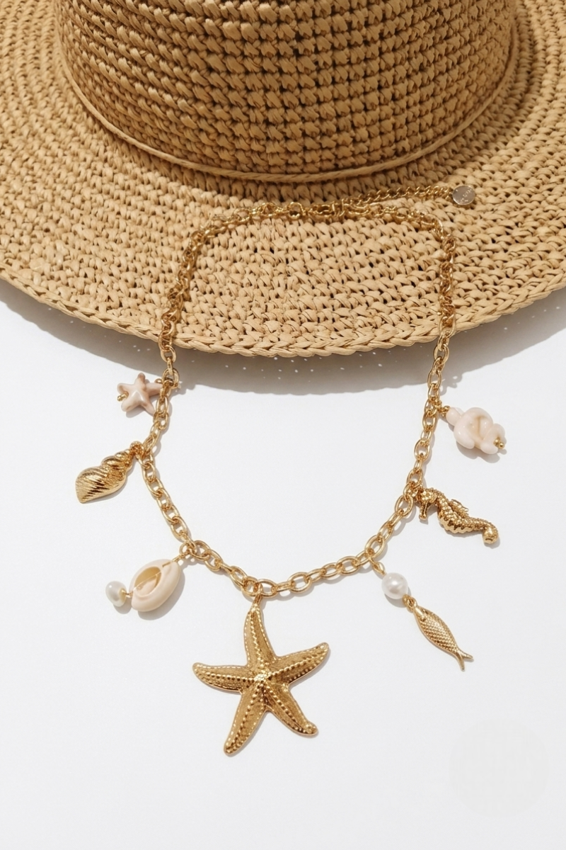 Collana Stella oro|Colore:Oro