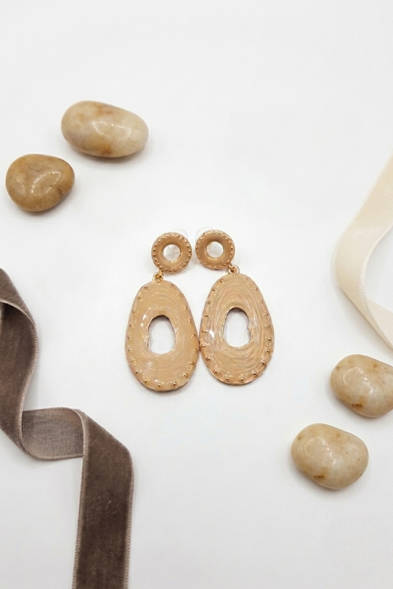 Orecchini Tin beige|Colore:Beige