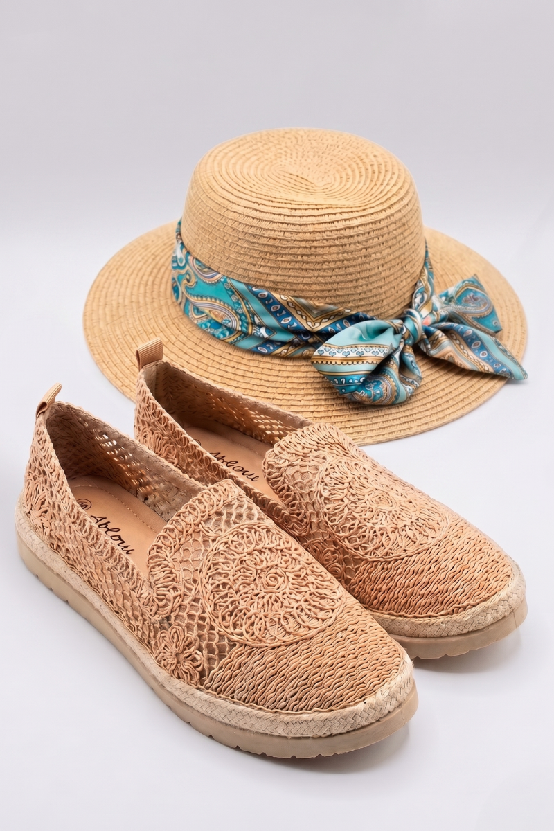 Espadrillas Macramé beige|Colore:Beige