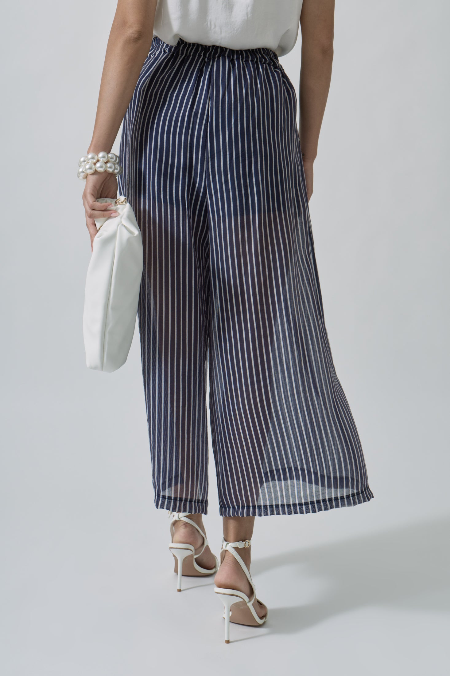 Pantalone Righe blu|Colore:Blu