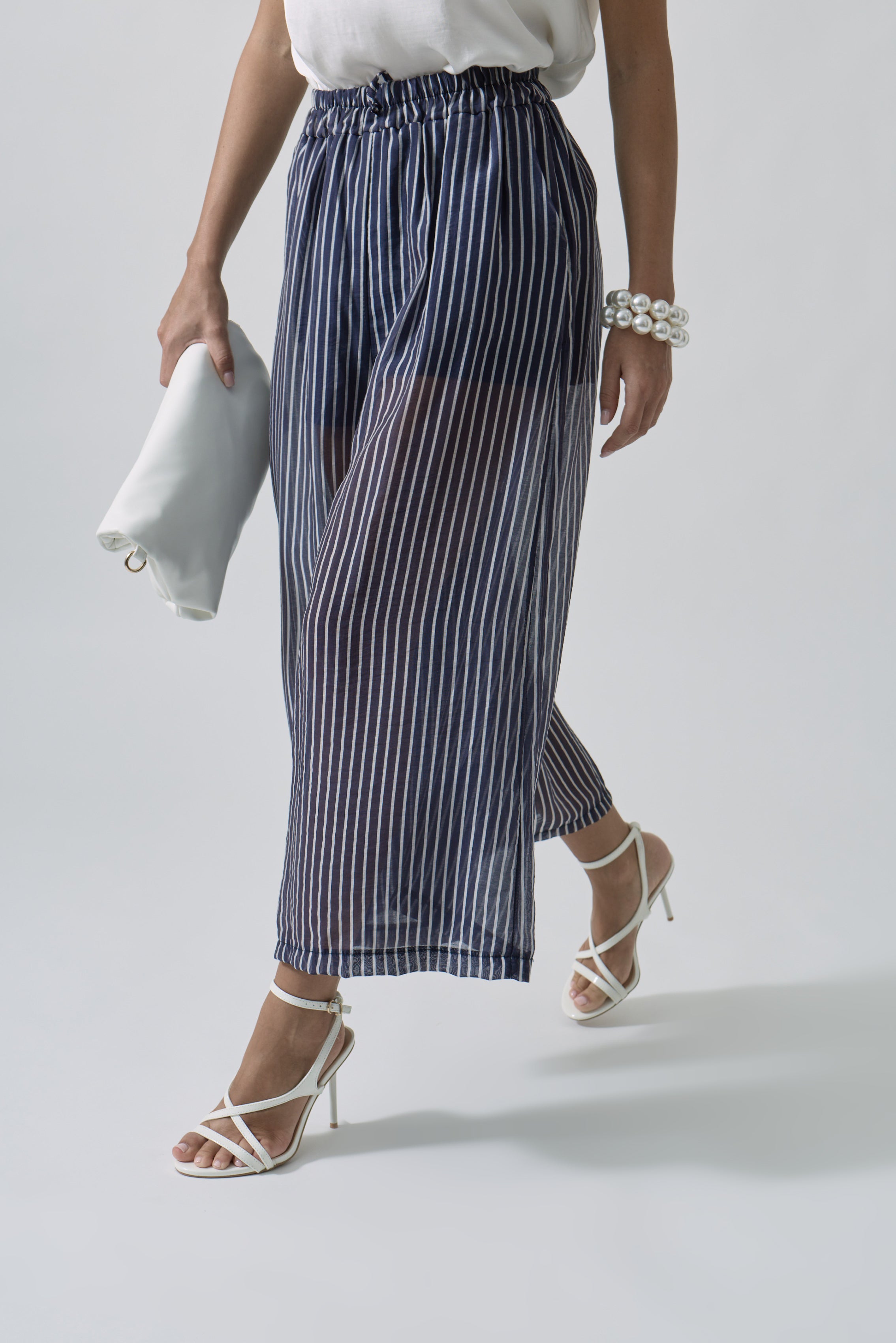 Pantalone Righe blu|Colore:Blu