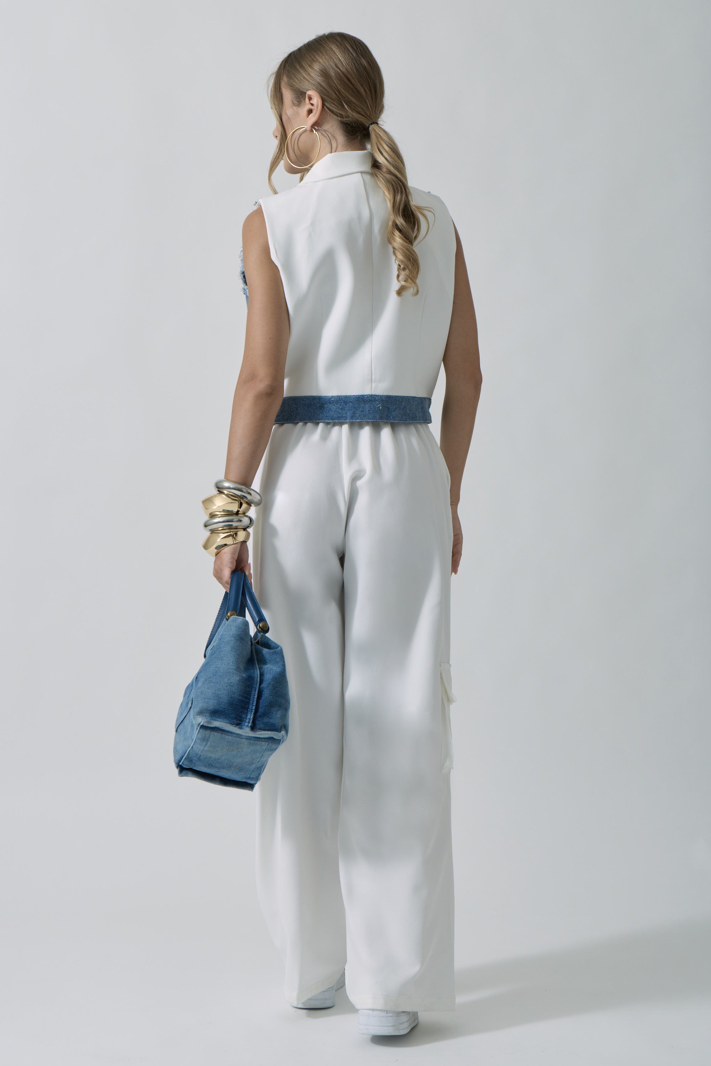 Coordinato Jeans bianco|Colore:Bianco