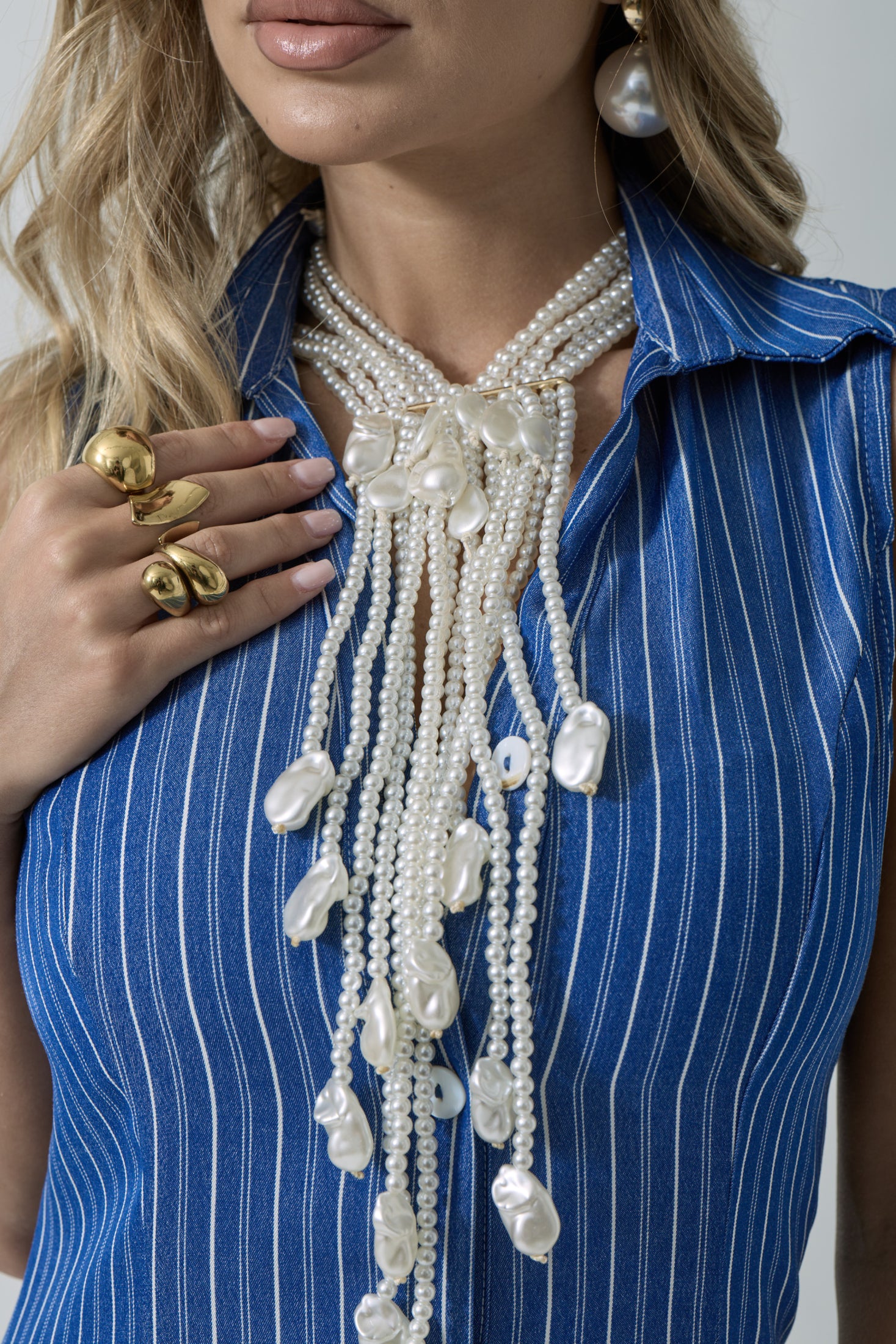 Collana Perle Corine bianco perla|Colore:Bianco perla