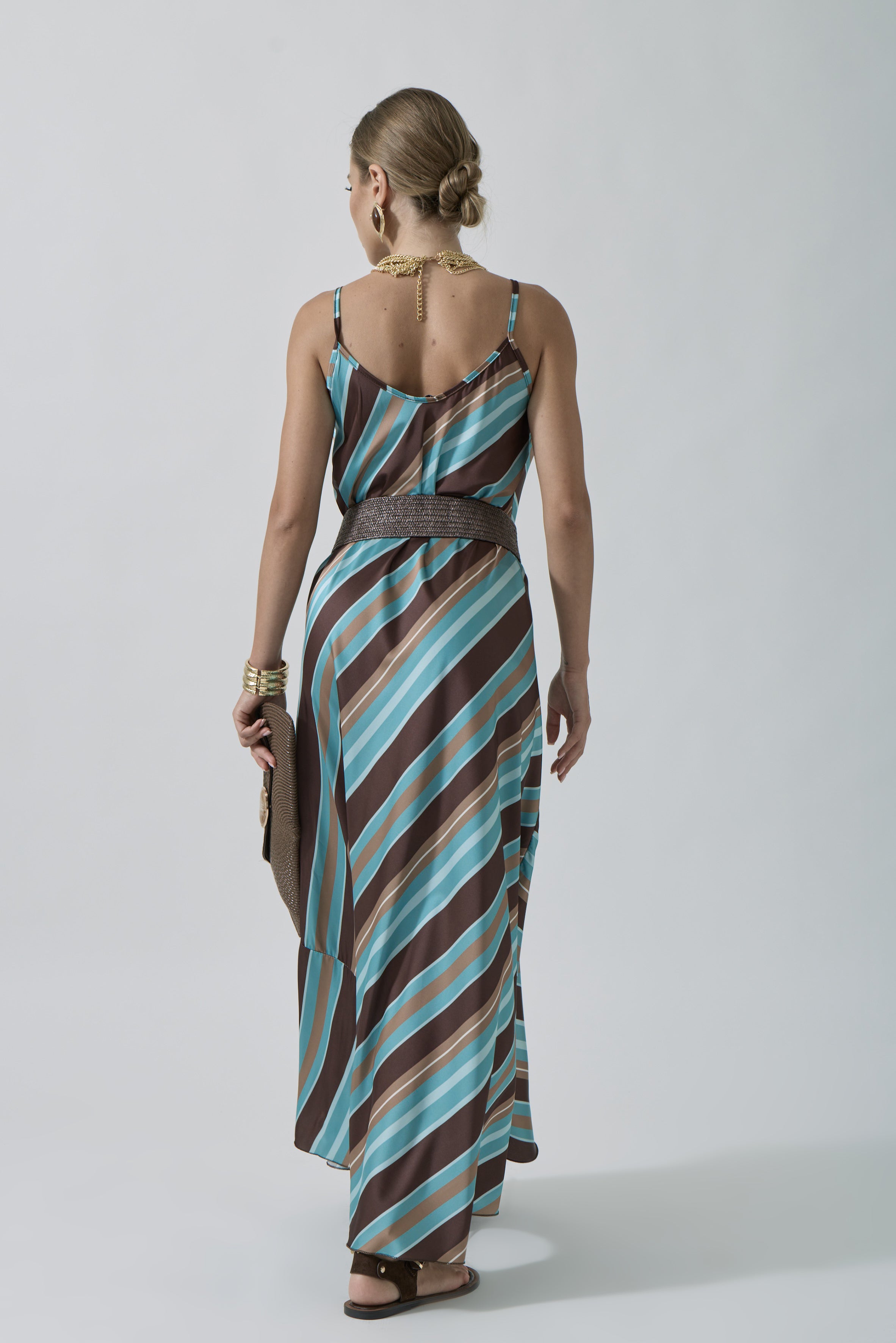 Abito Silk acquamarina|Colore:Acquamarina