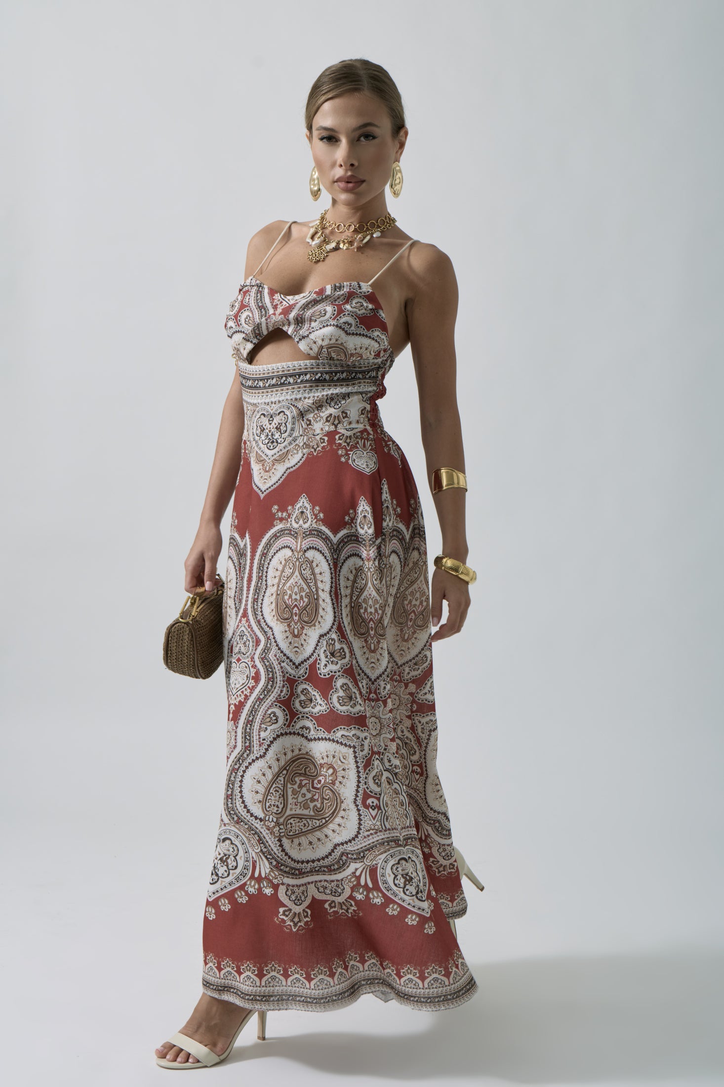 Abito India rosso india|Colore:Rosso india