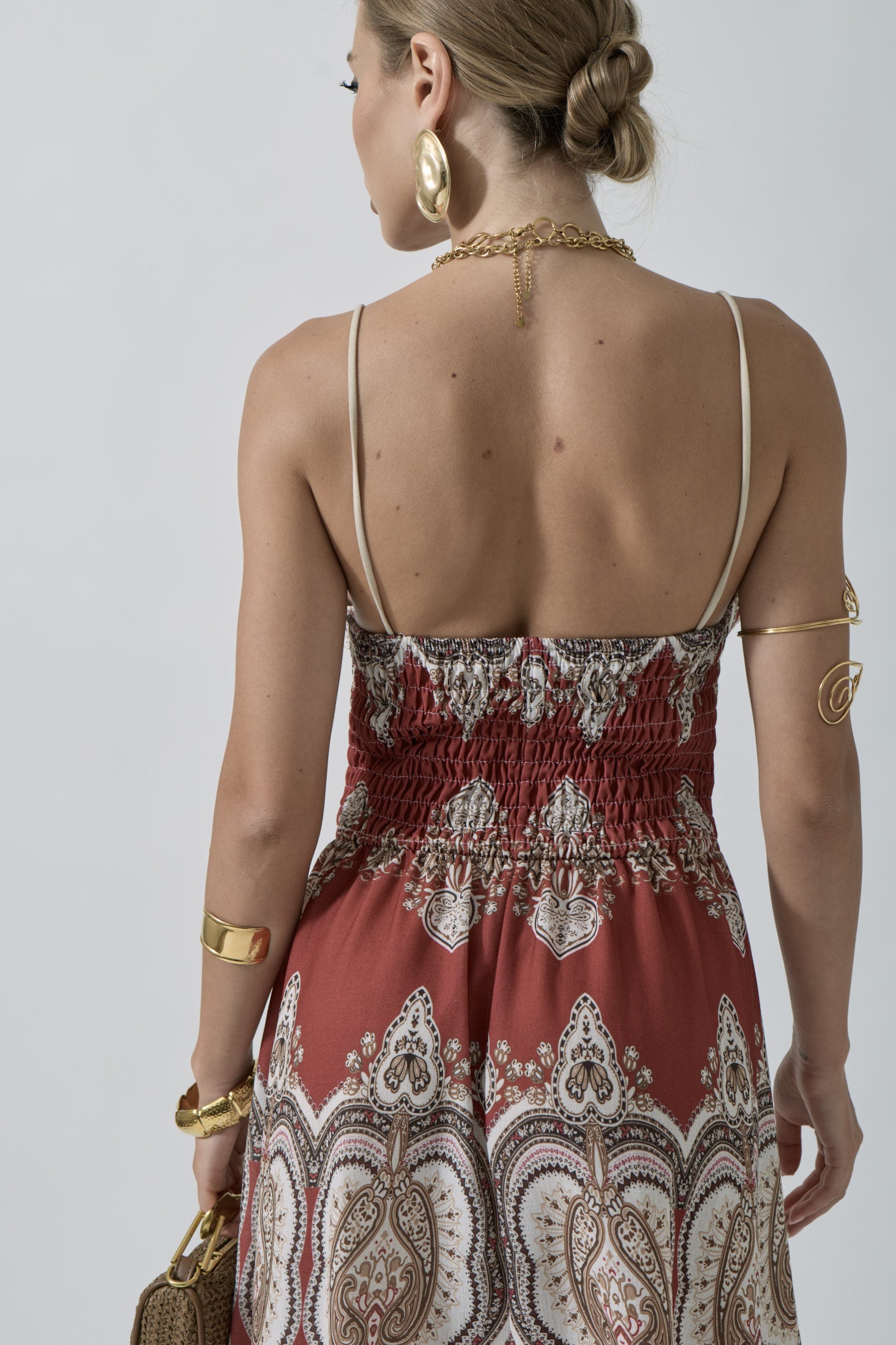 Abito India rosso india|Colore:Rosso india