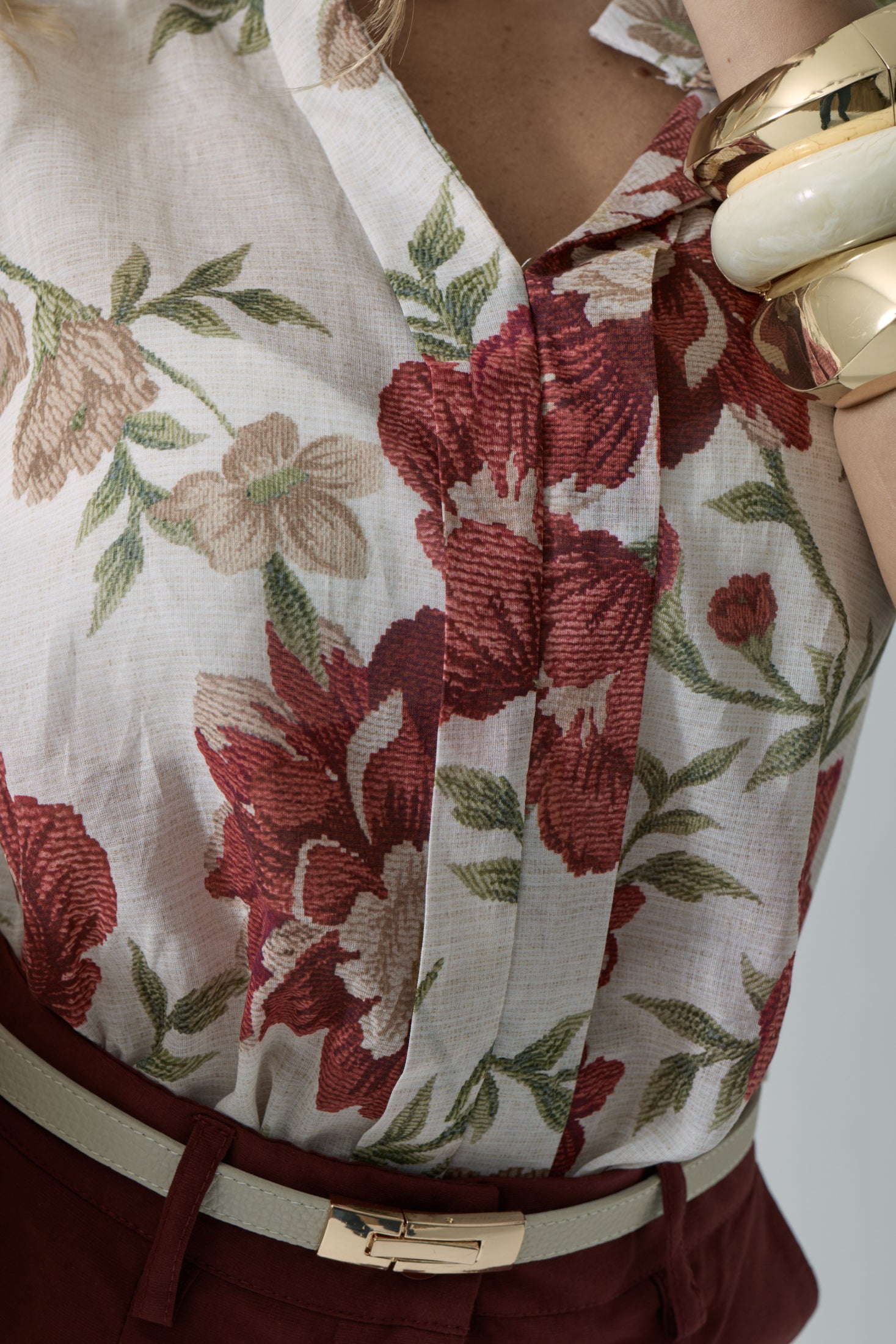 Blusa Floris bordeaux|Colore:Bordeaux