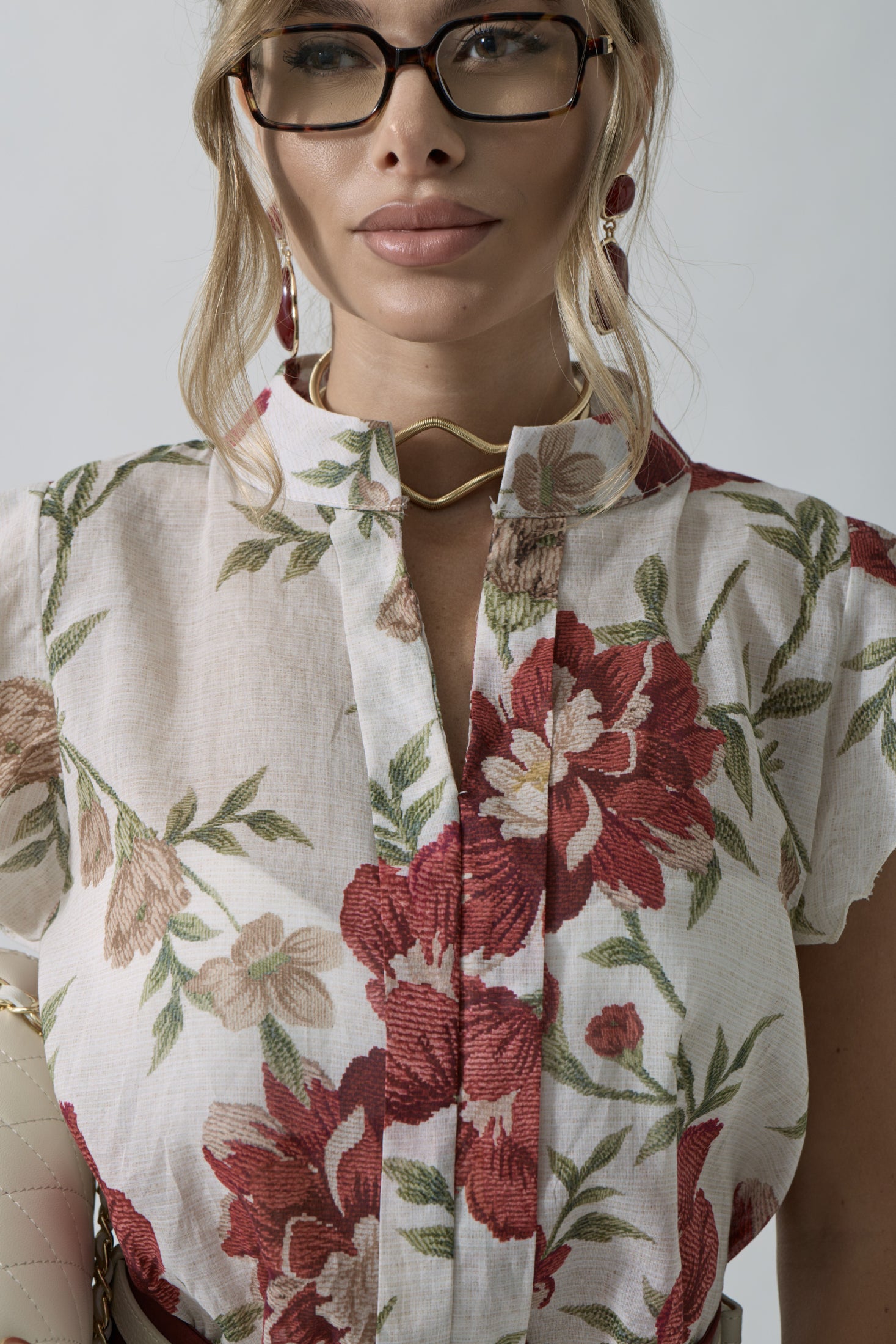 Blusa Floris bordeaux|Colore:Bordeaux