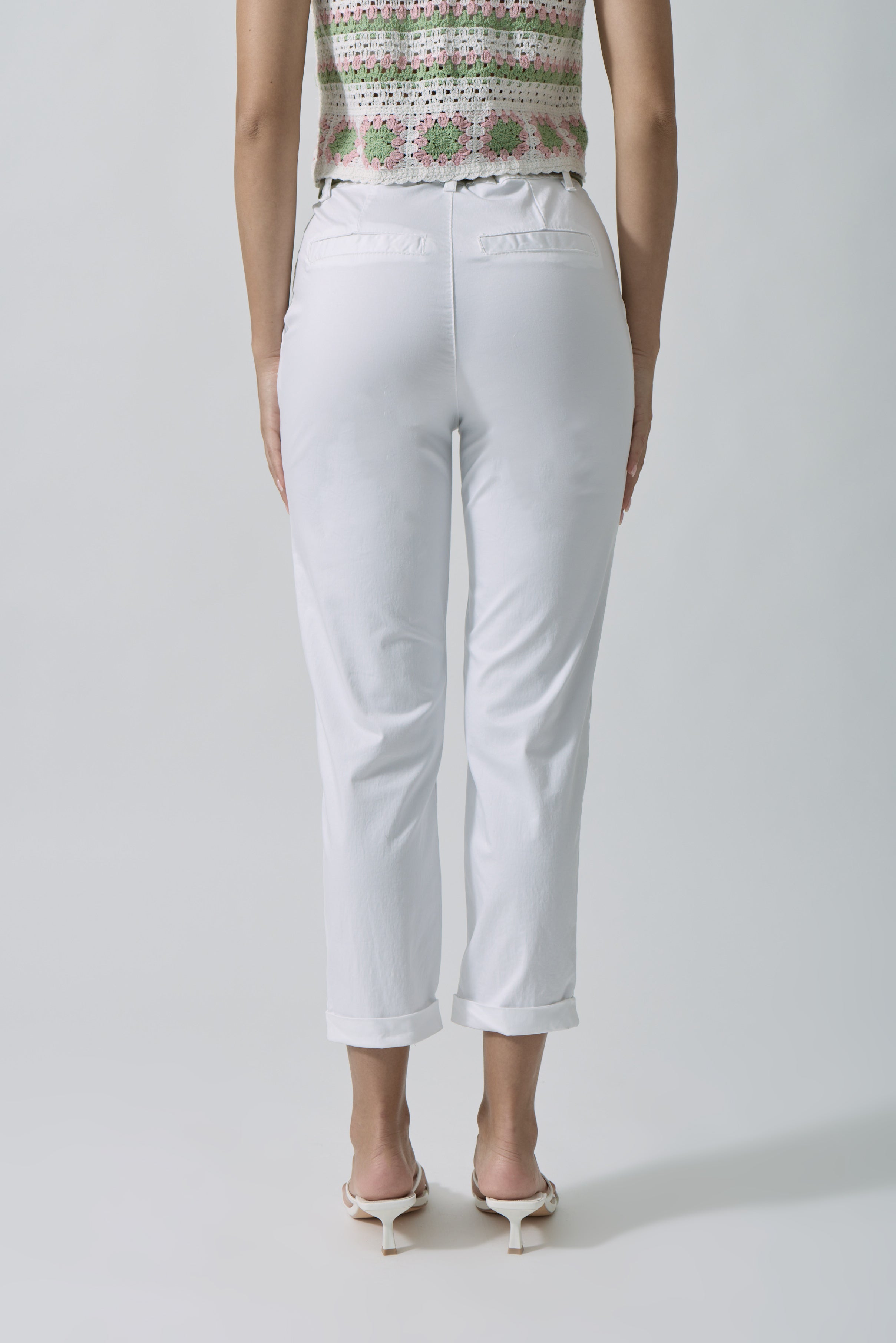 Pantalone America Bianco|Colore:Bianco