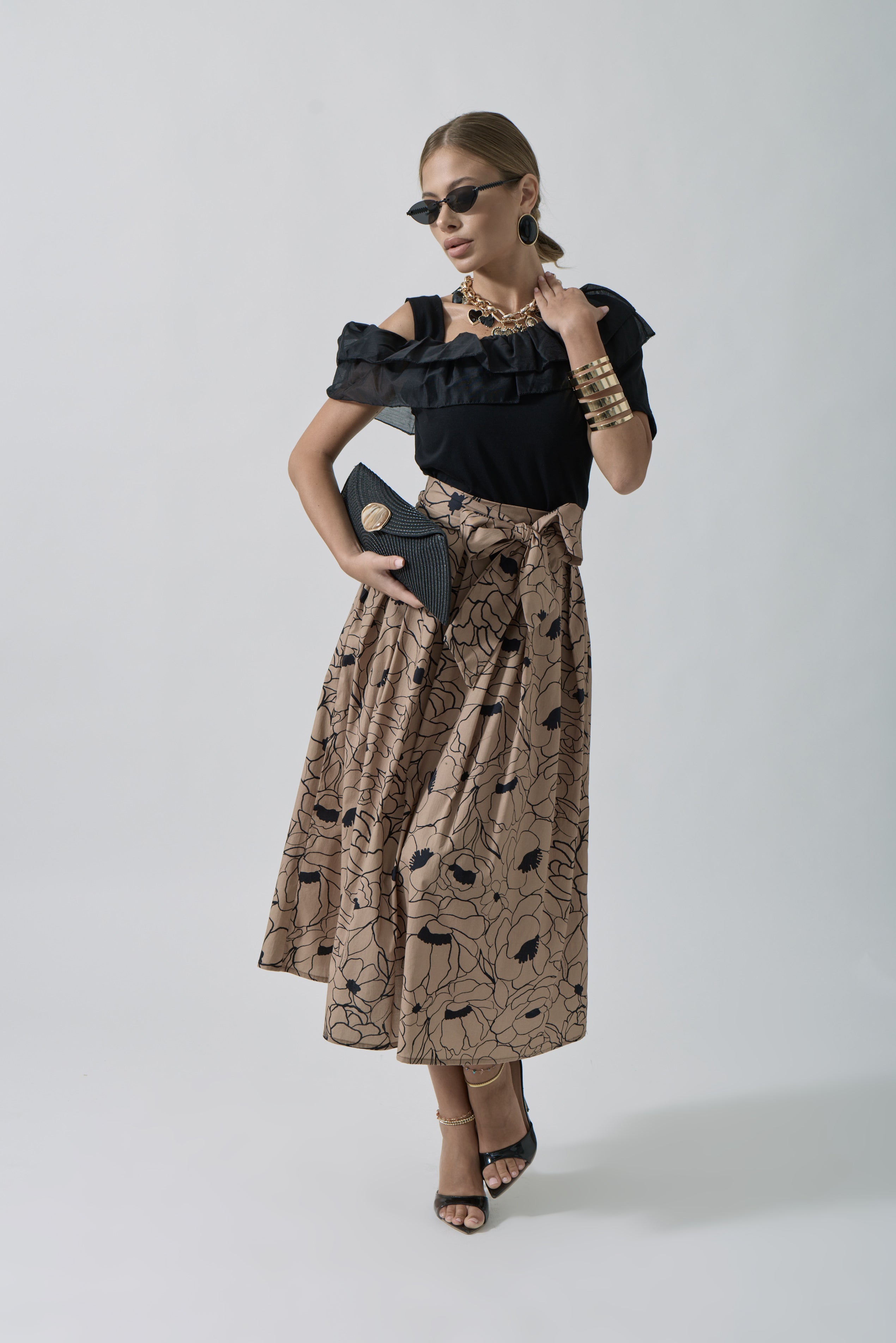 Gonna Grace cammello|Colore:Cammello