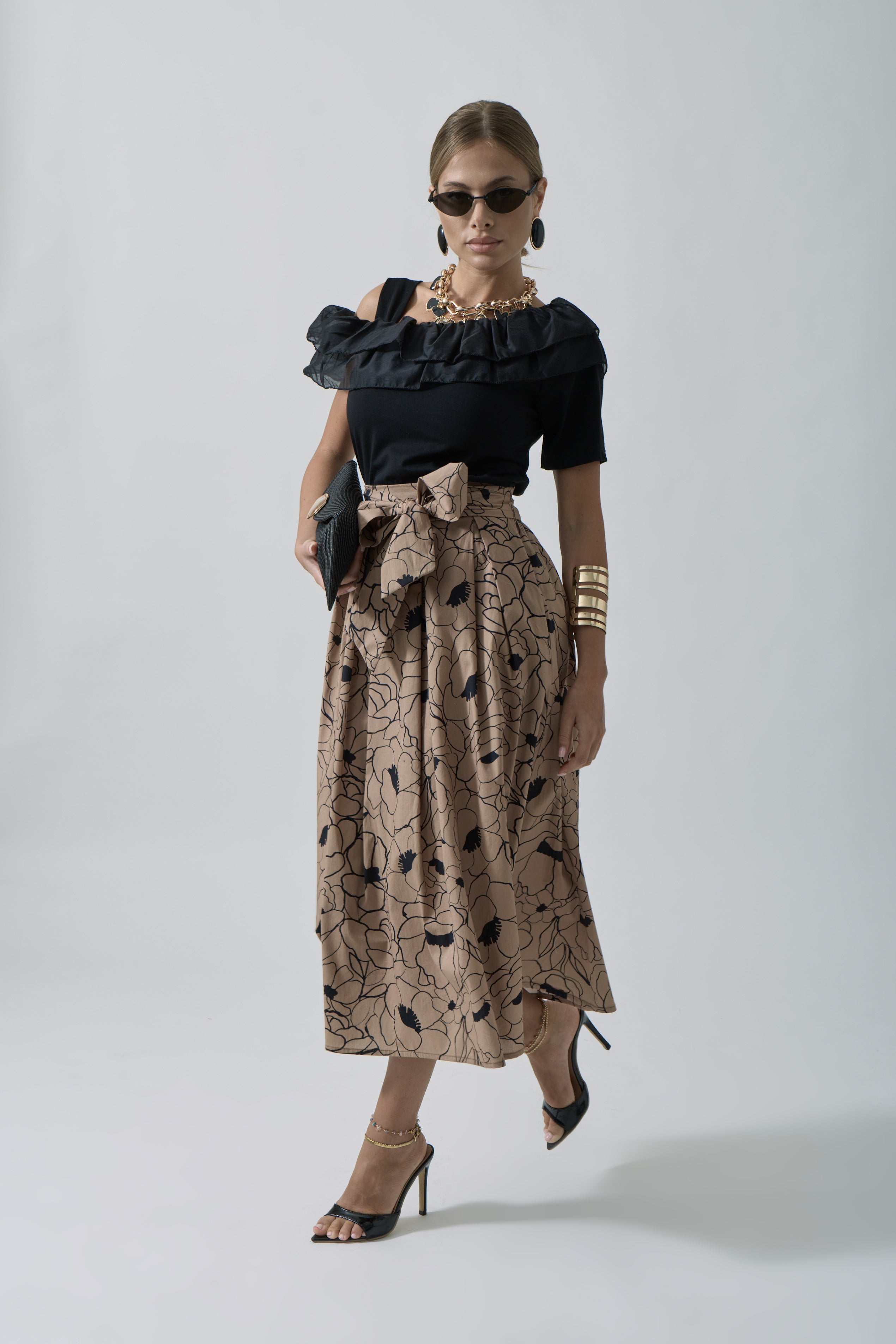 Gonna Grace cammello|Colore:Cammello