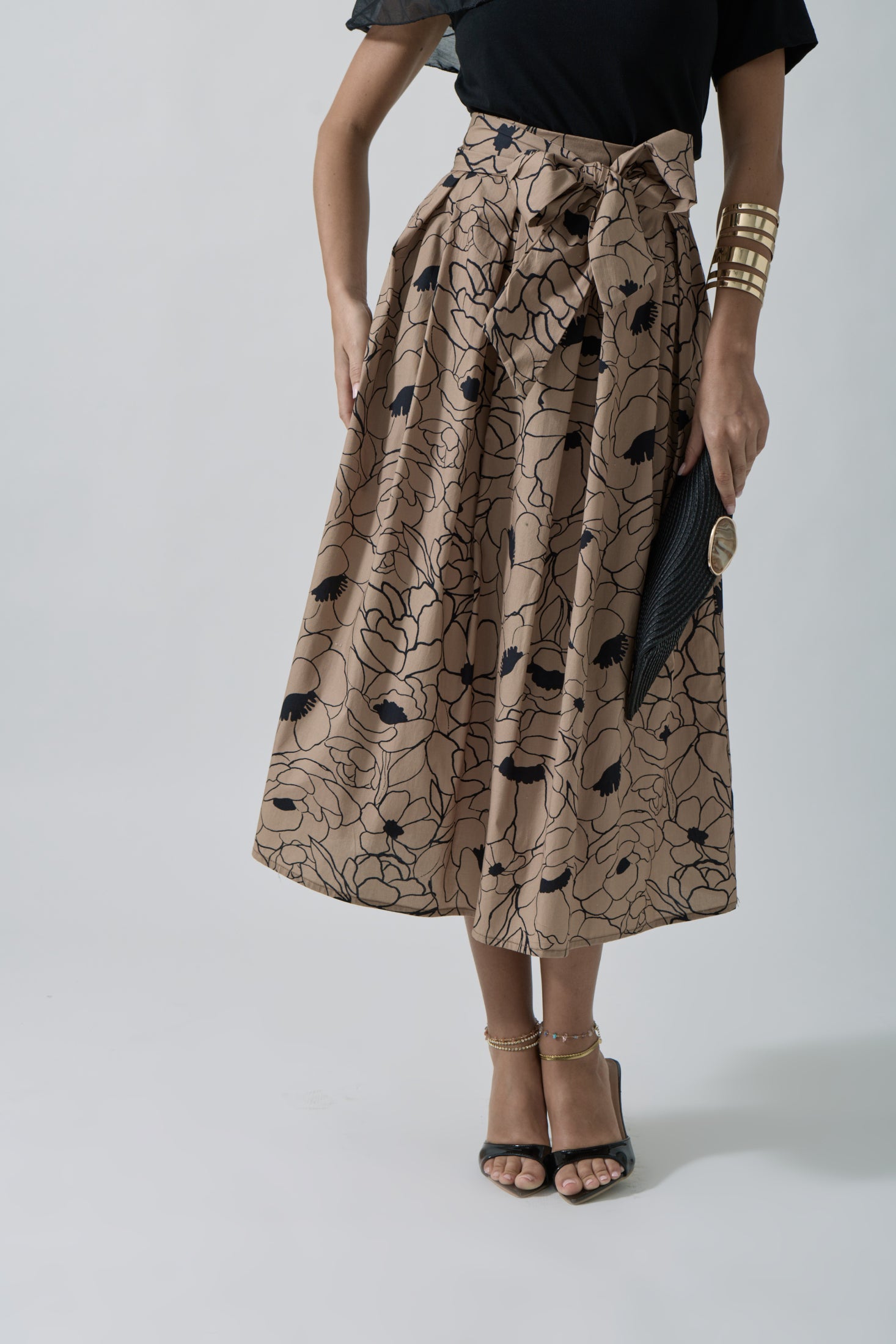 Gonna Grace cammello|Colore:Cammello