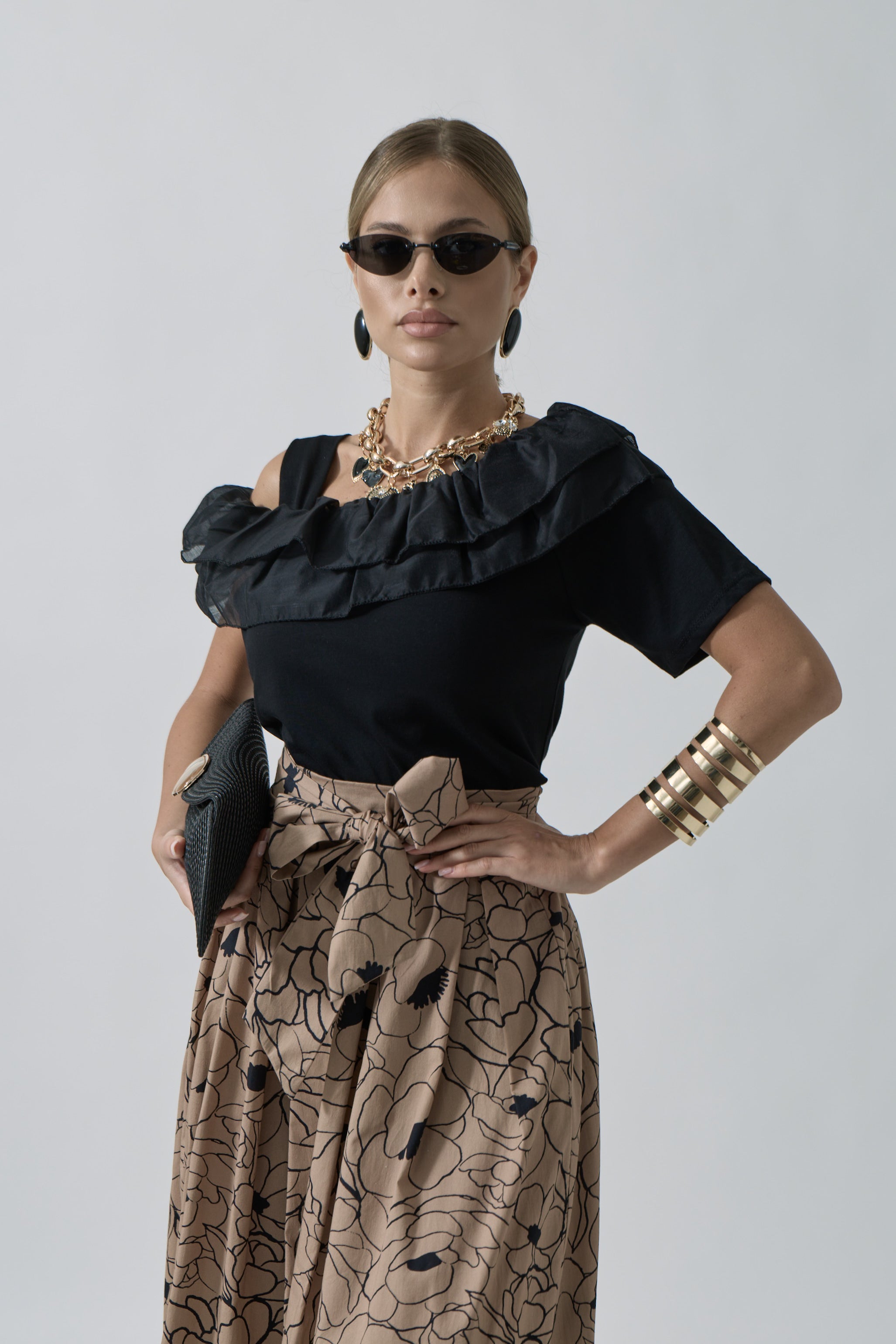 Top Nuvola Nero|Colore:Nero