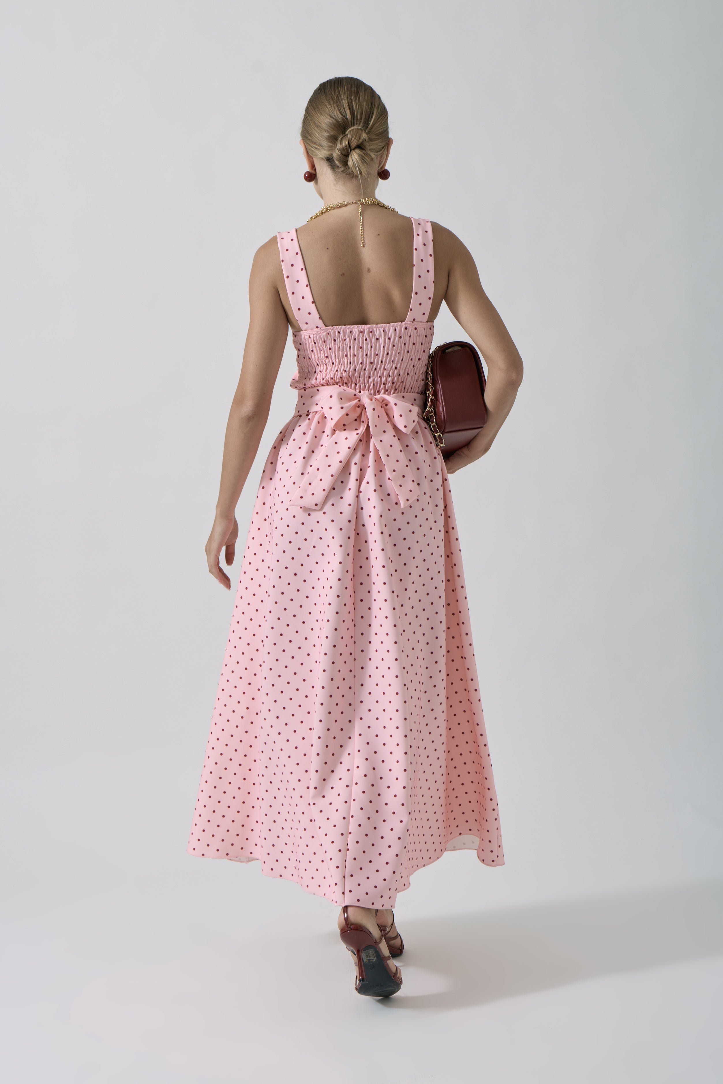 Abito Pois rosa|Colore:Rosa