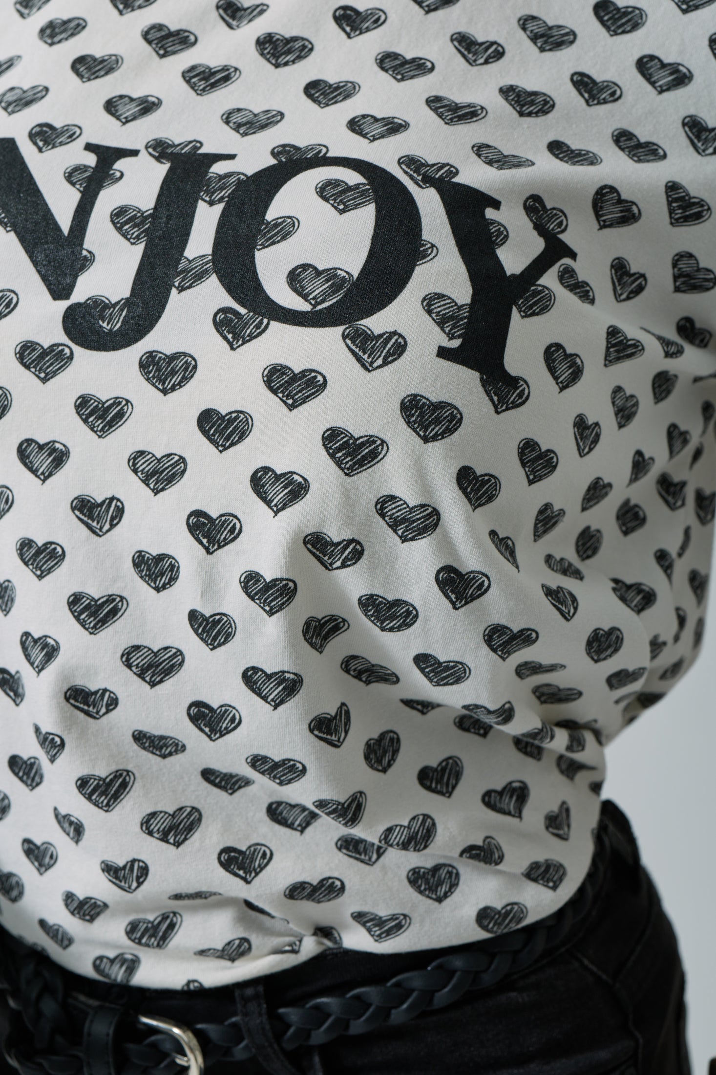 T-Shirt Enjoy nero|Colore:Nero