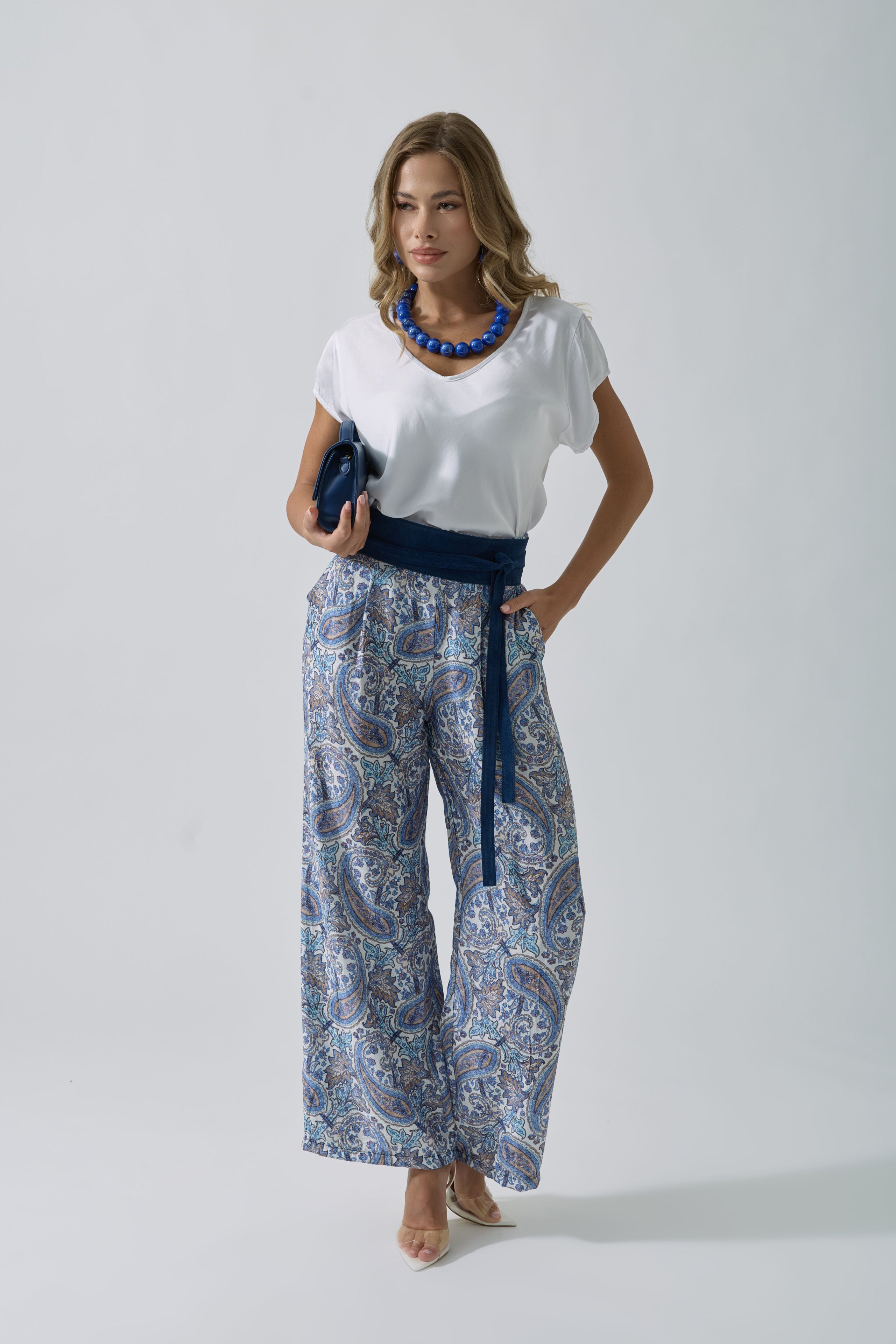 Pantalone Fantasia Cashmere avion|Colore:Avion