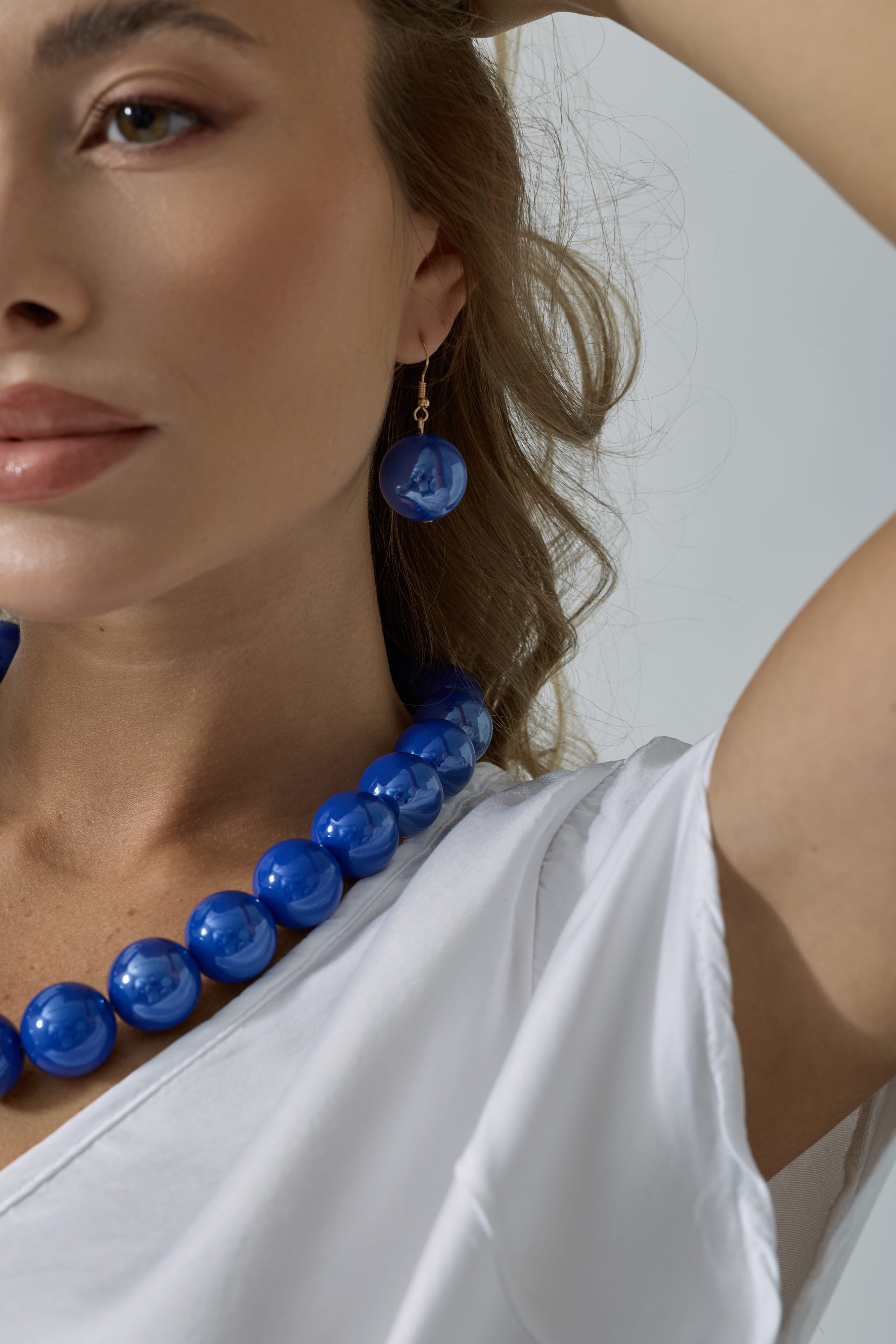Parure Perle Blu|Colore:Blu