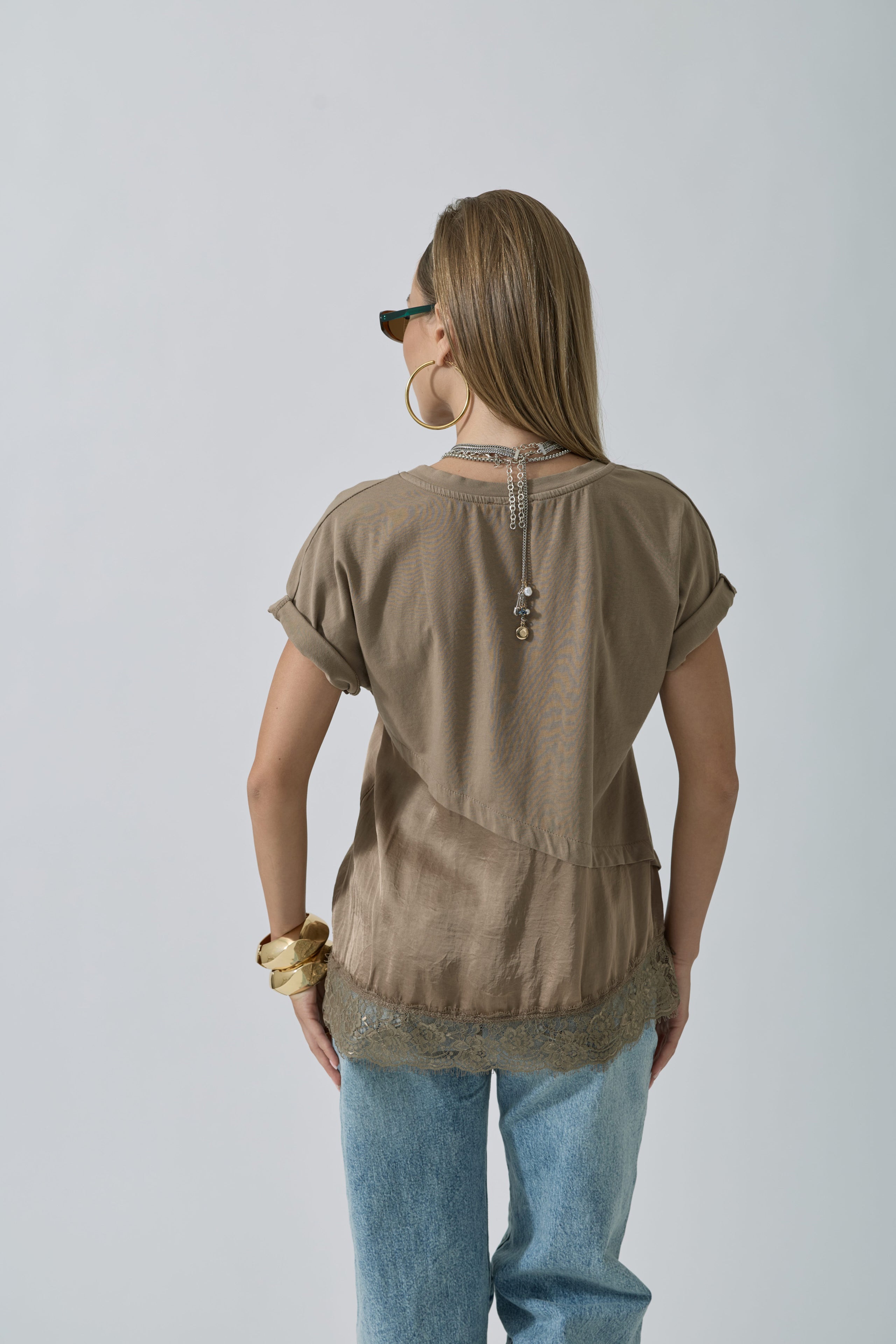 T-Shirt Duo fango|Colore:Fango