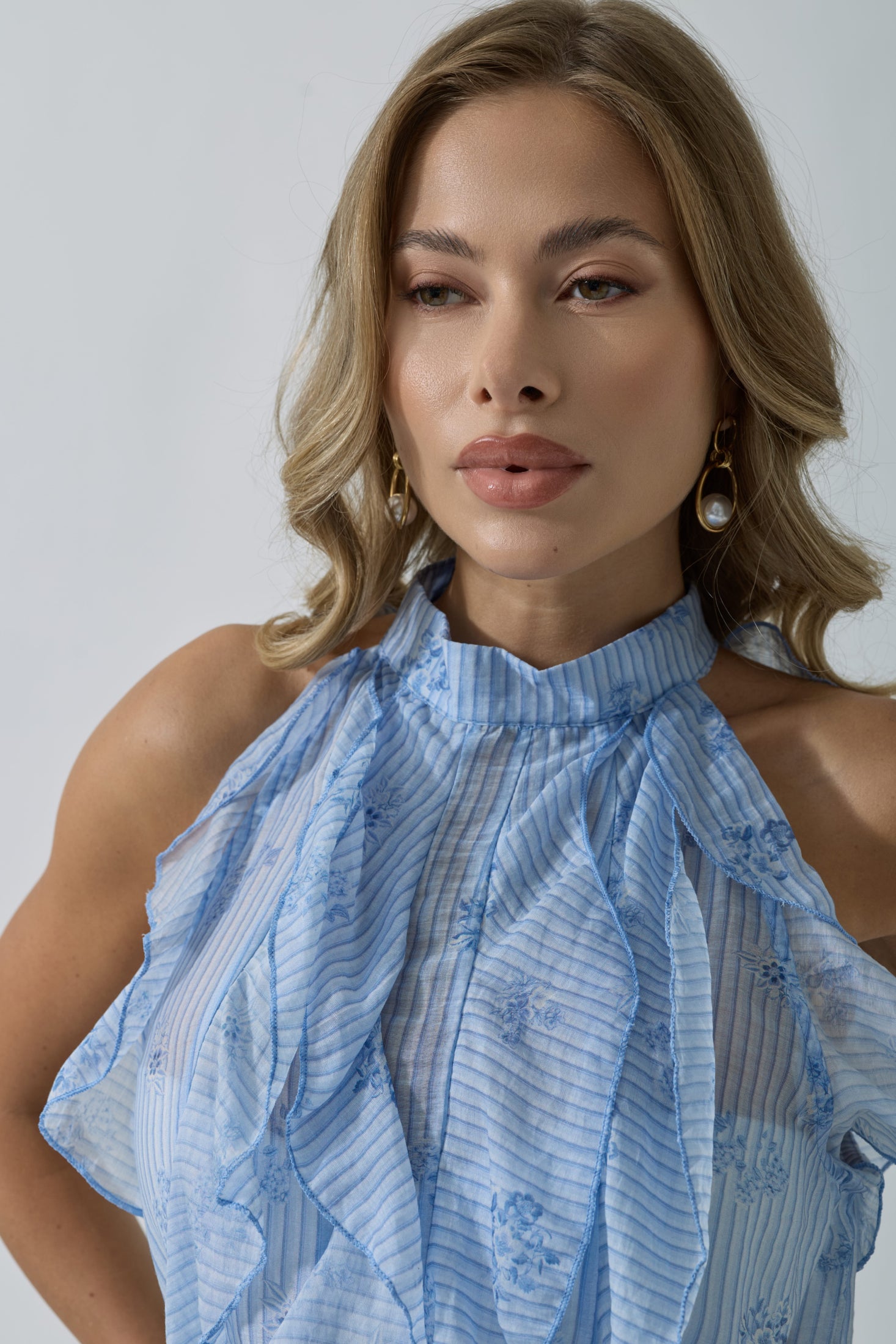 Blusa Blue celeste|Colore:Celeste