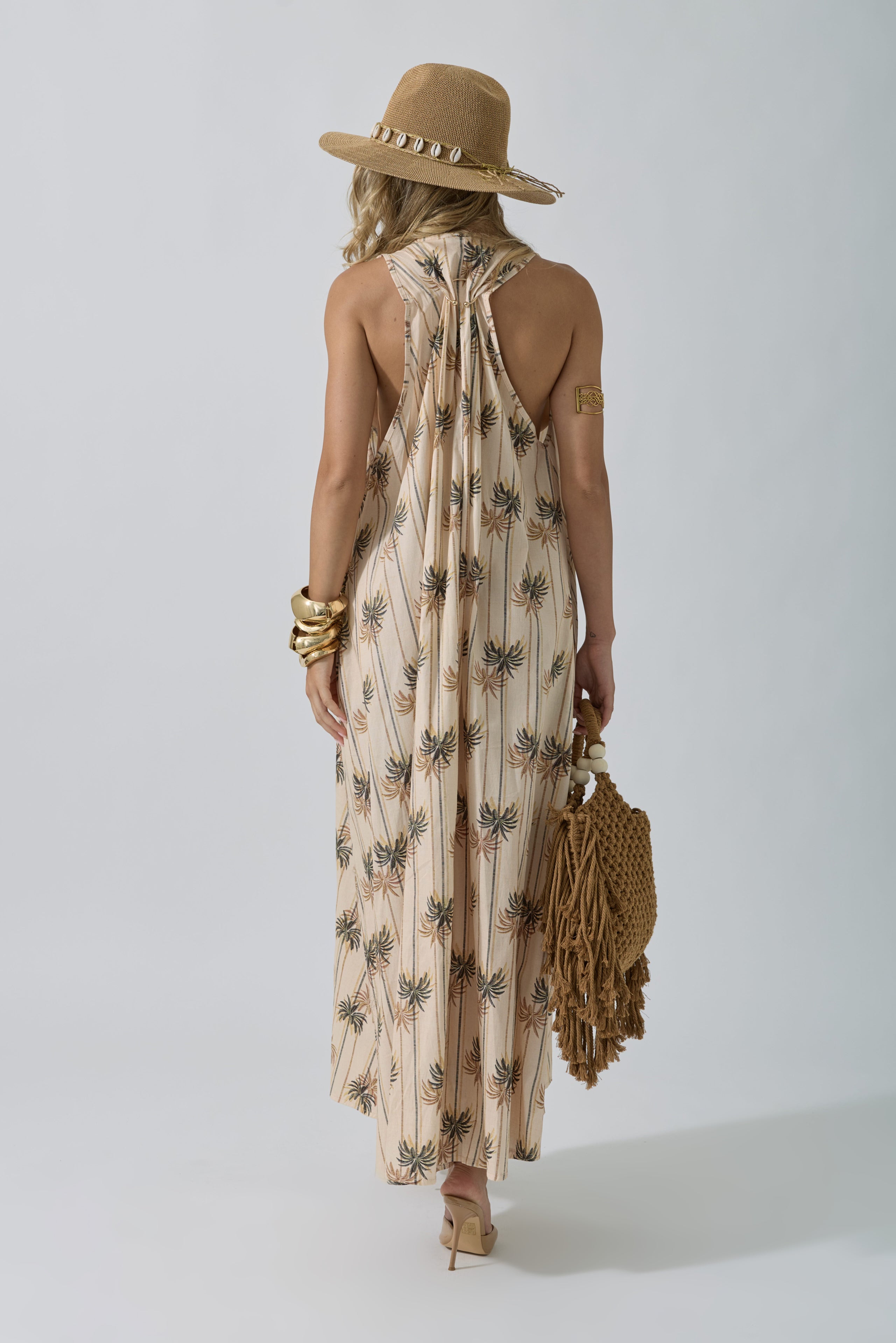 Abito Palme beige|Colore:Beige