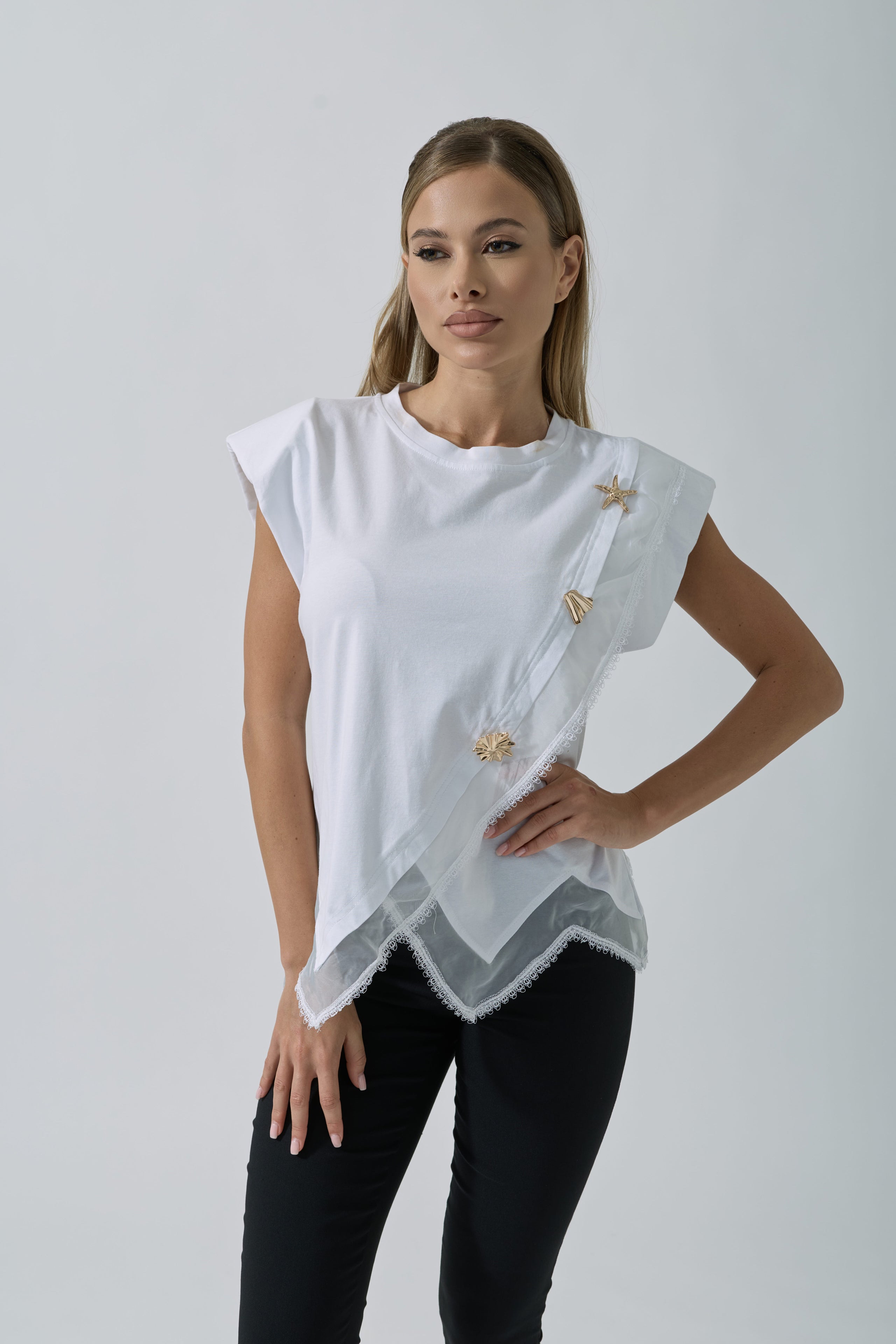 Maglia Cannes bianco|Colore:Bianco