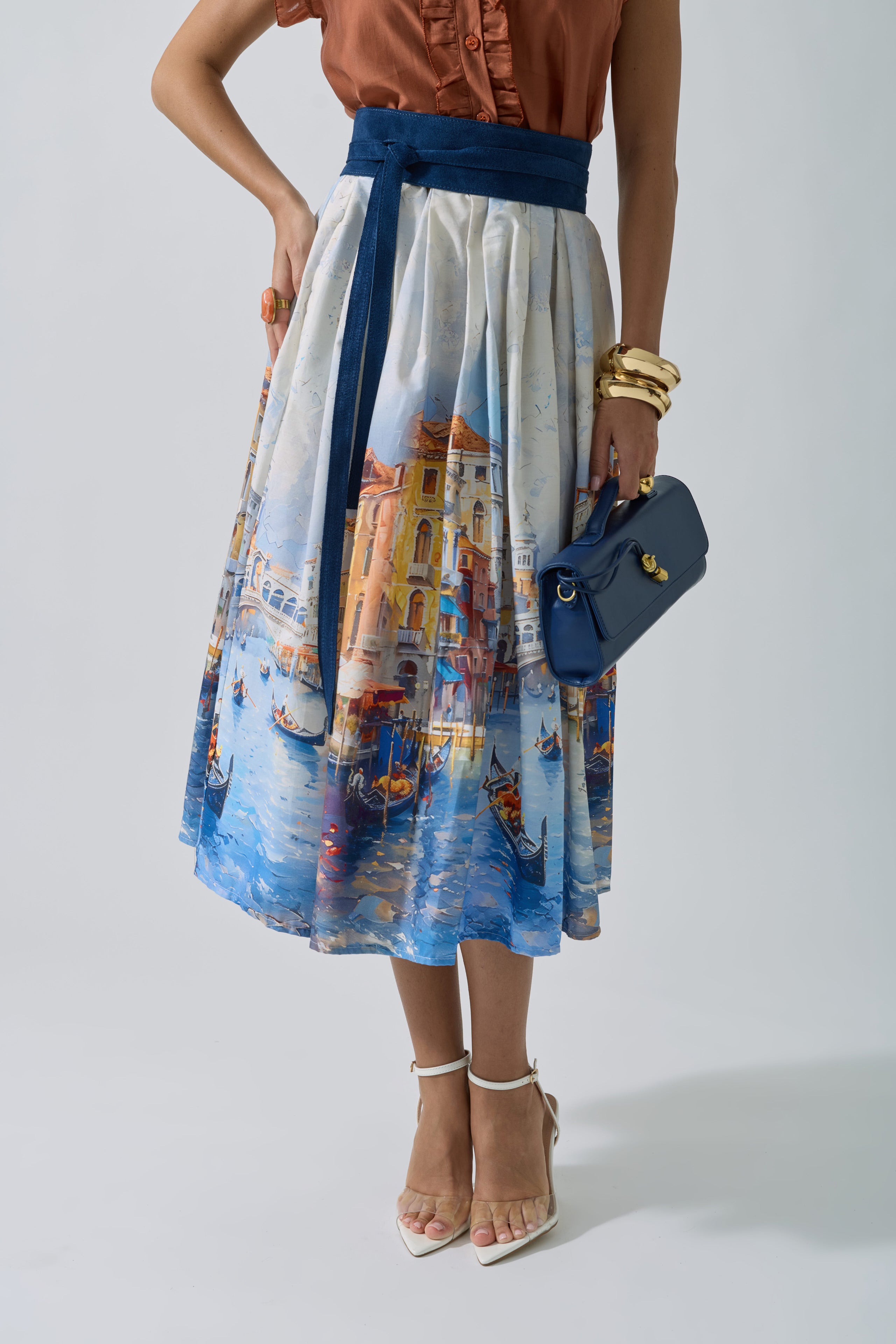 Gonna Venezia multicolore|Colore:Multicolore