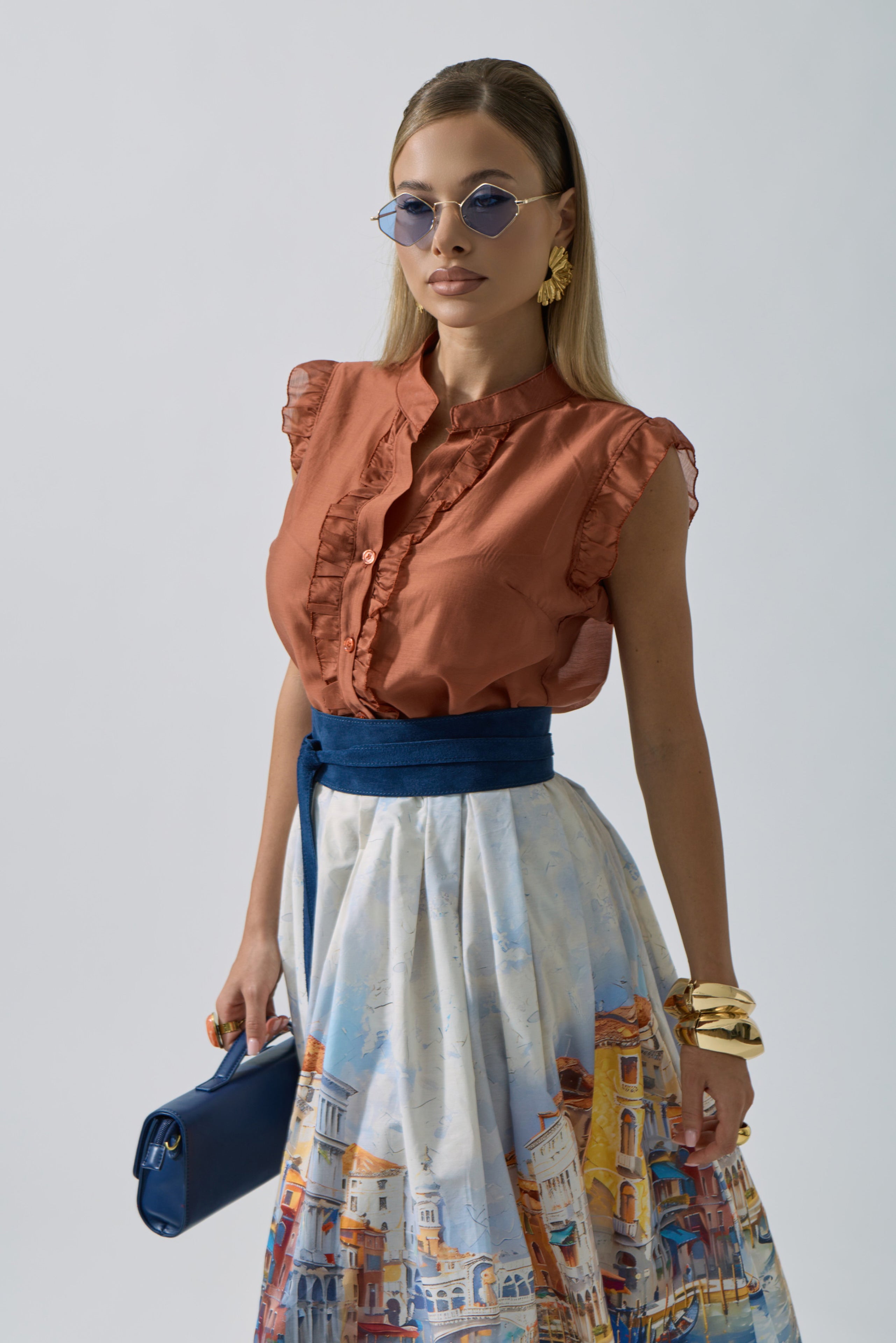Camicia Caramel Ruggine|Colore:Ruggine