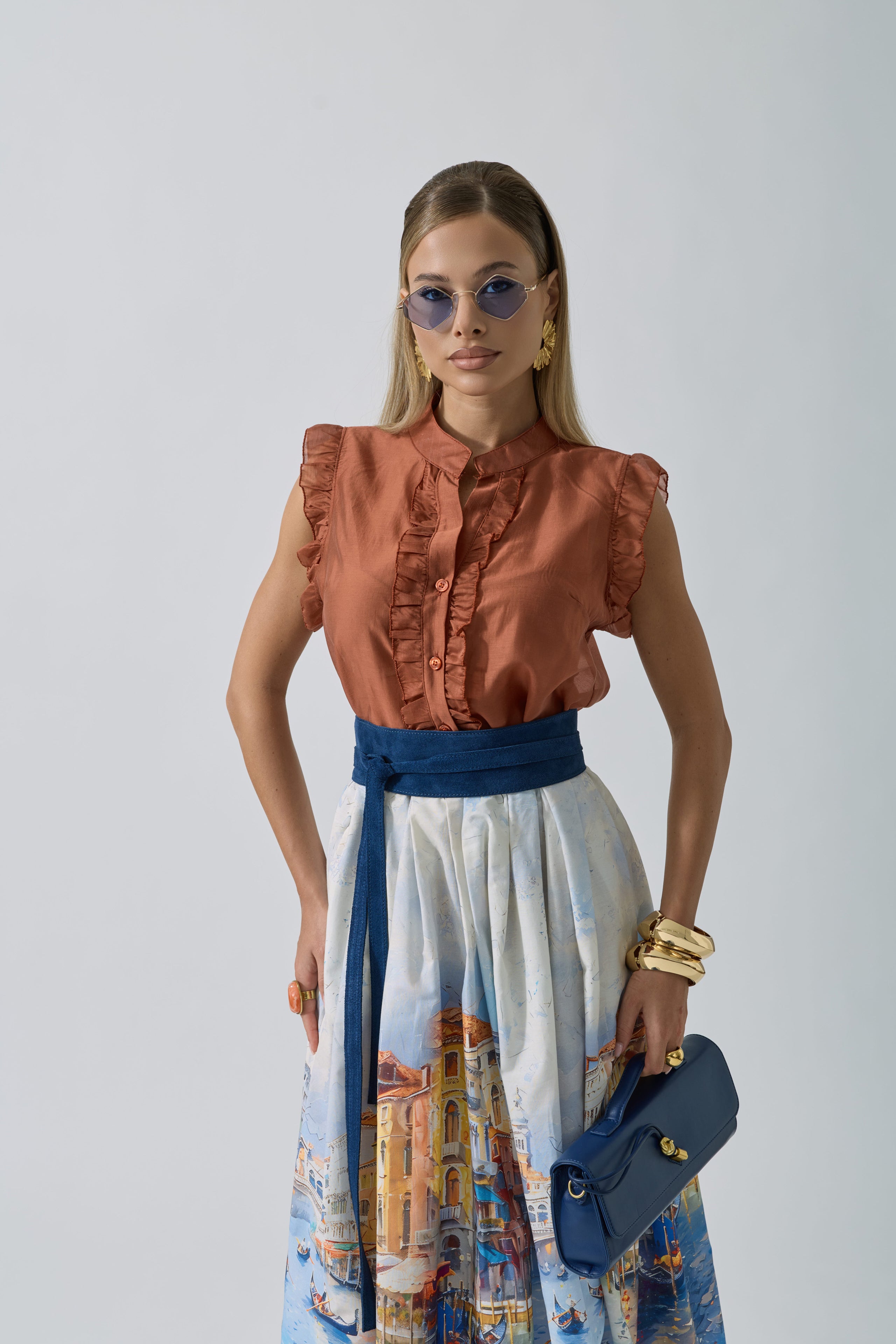 Camicia Caramel Ruggine|Colore:Ruggine