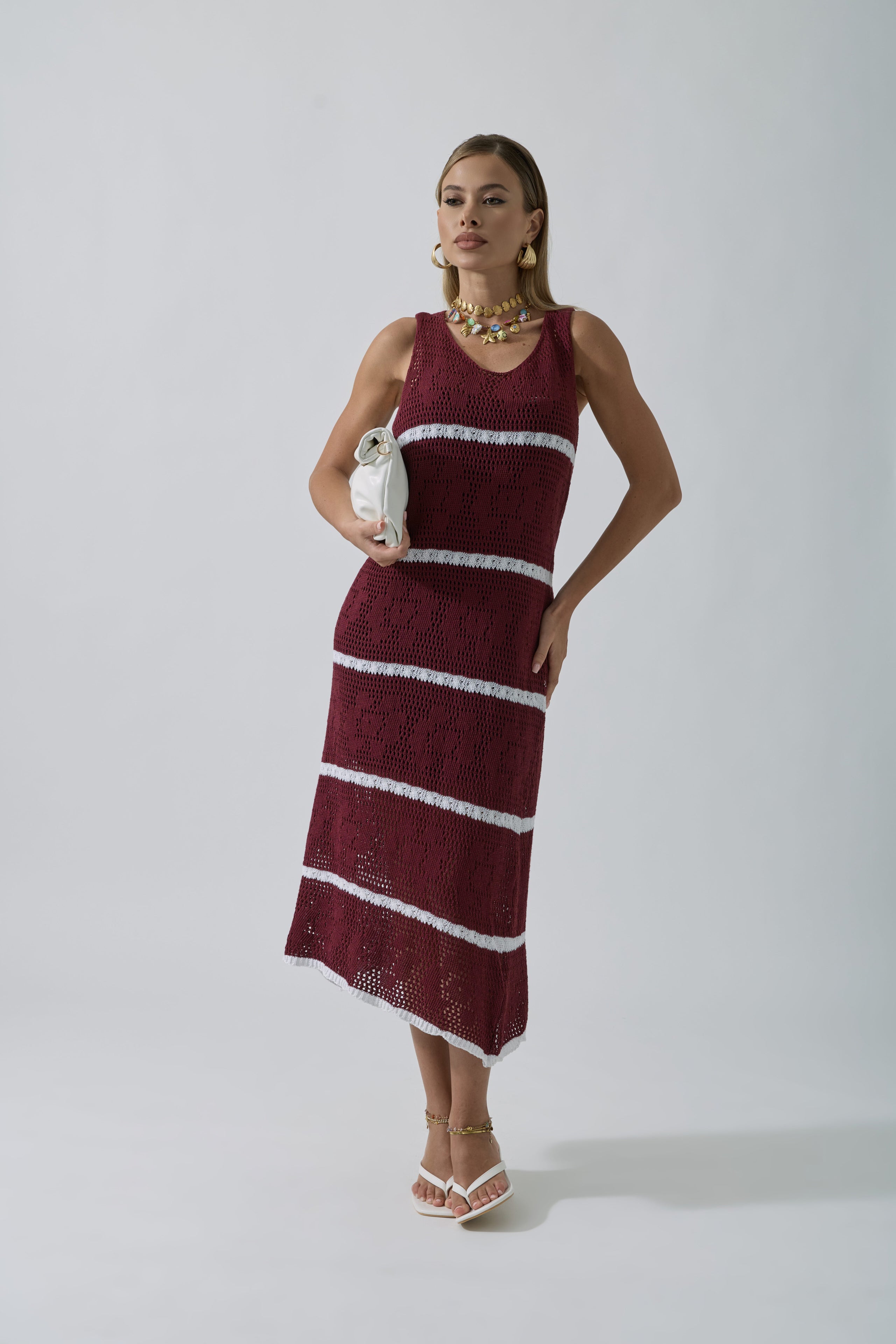 Abito Copricostume Luisa bordeaux|Colore:Bordeaux