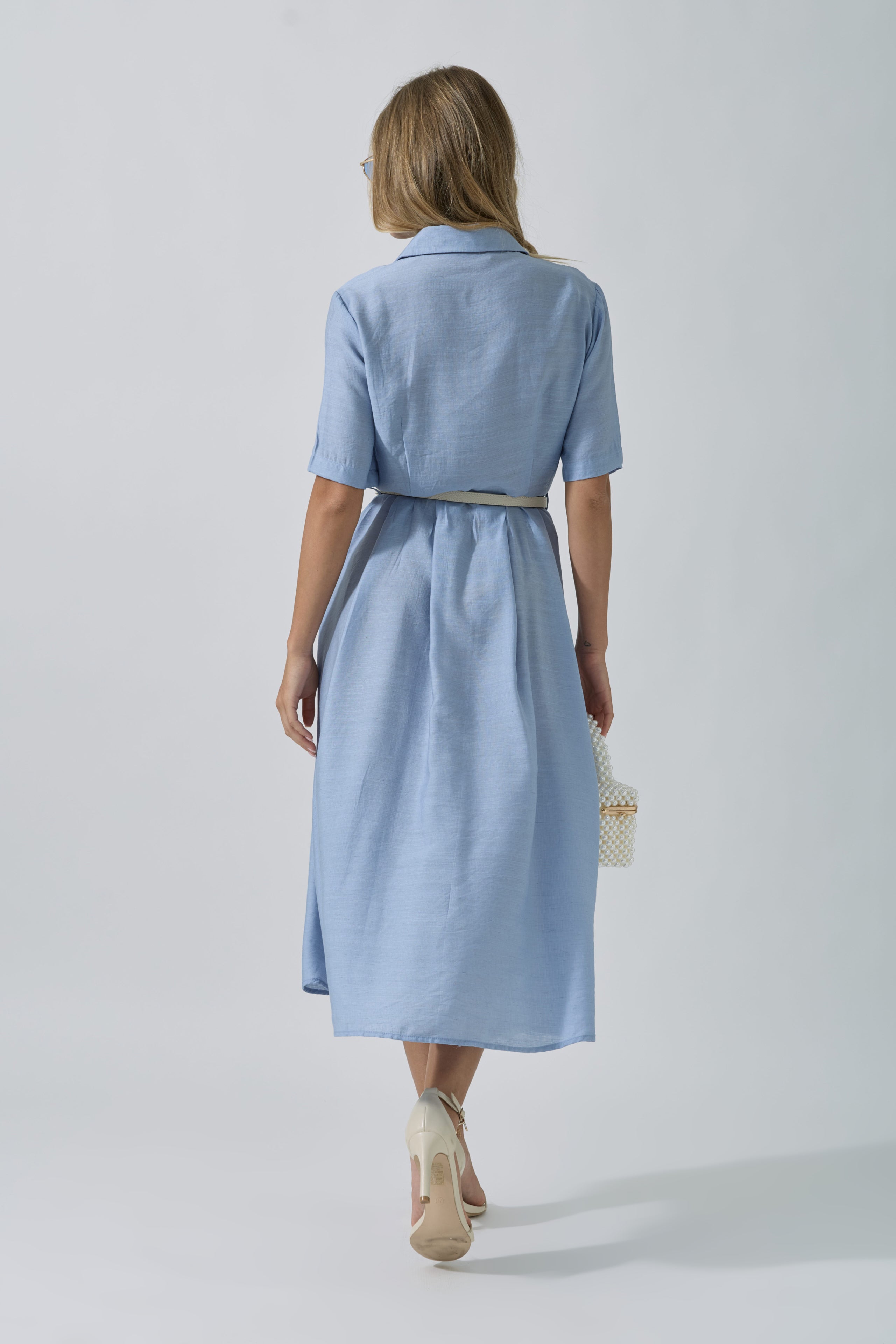 Chemisier Kiky azzurro|Colore:Azzurro