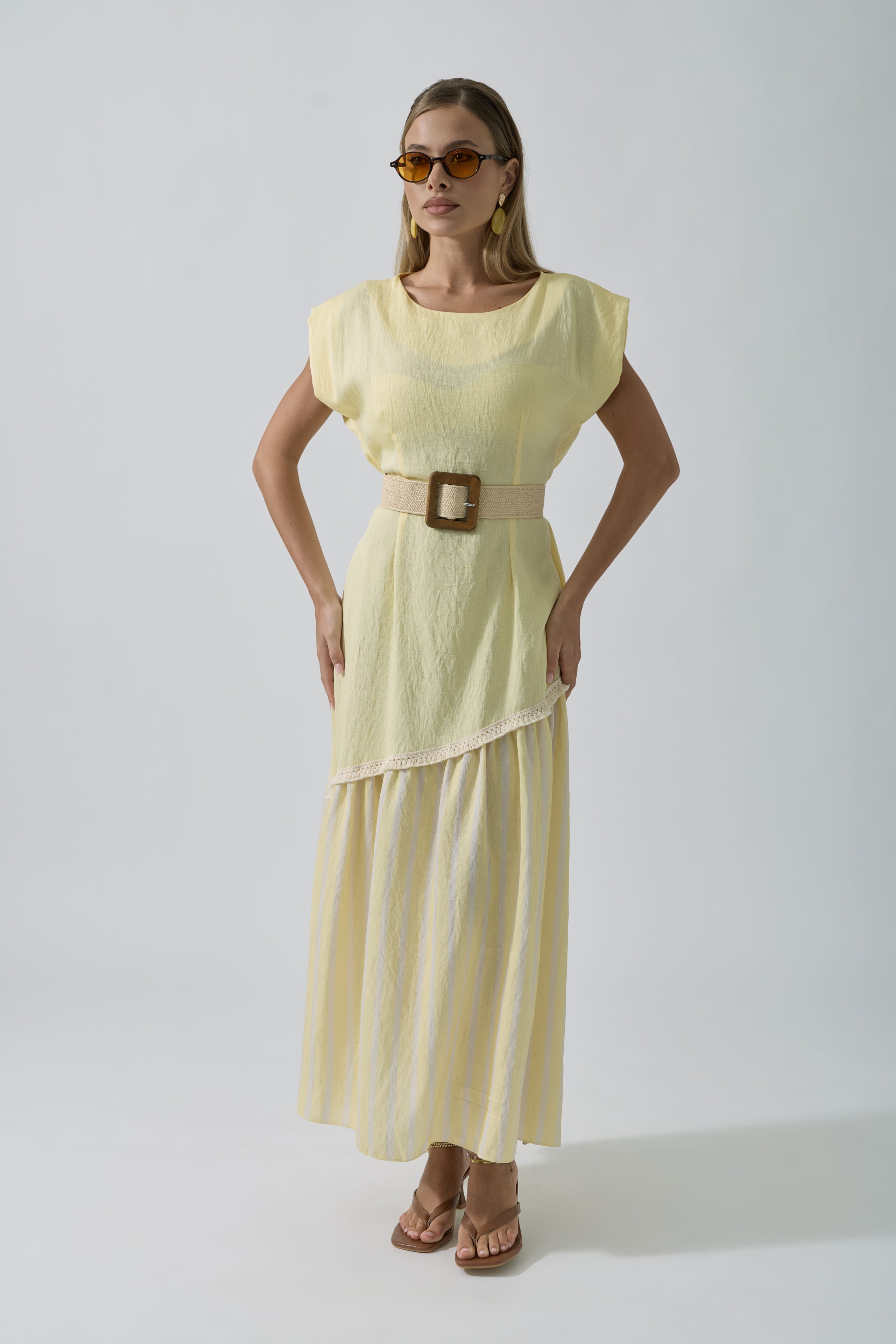 Abito Combo Giallo|Colore:Giallo